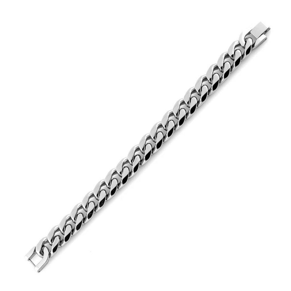 Other New Stainless Steel Flat Curb Link Bracelet Size ONE SIZE - 4 Thumbnail