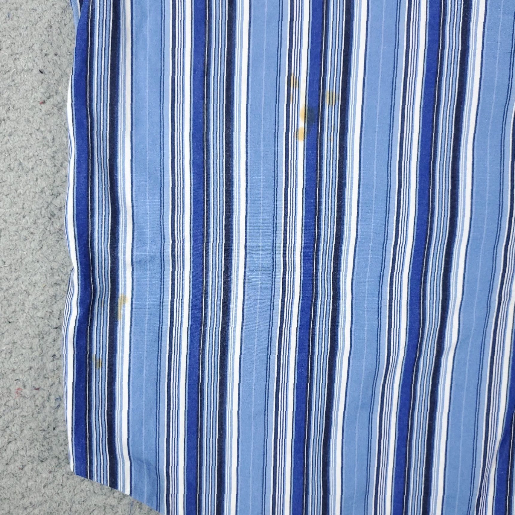 Ralph Lauren Ralph Lauren Dress Shirt Blue Striped Cotton Long Sleeve Button-Down Men’s Size 18 Stained Size 48R - 3 Thumbnail