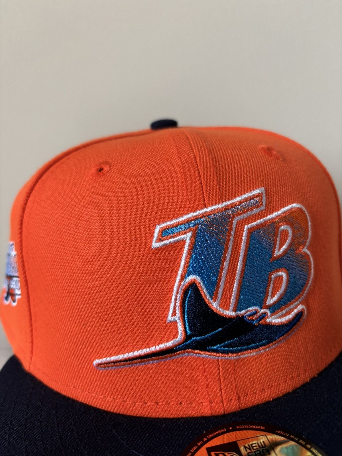 Hat Club Tampa Bay Rays Fitted Size 7 1/2 Orange Crush Hat Club Size ONE SIZE - 2 Thumbnail