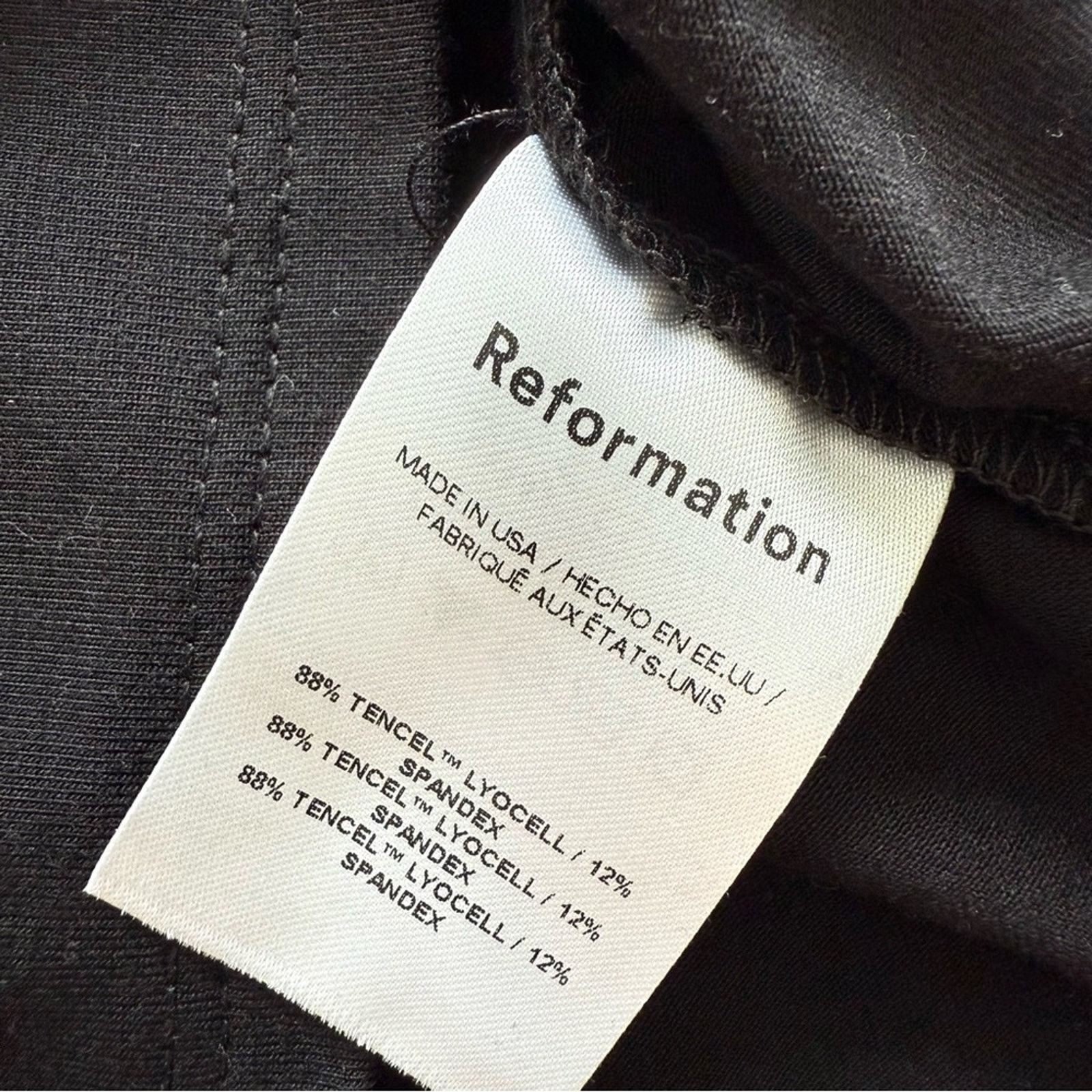 Reformation NWT!!! Reformation black mini dress size S Retail 170$ Size S / US 4 / IT 40 - 9 Thumbnail