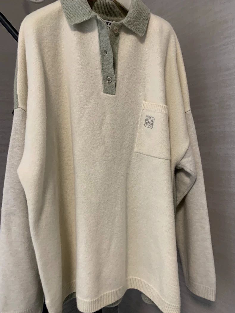 Loewe Loewe Classic polo neck knit Size L / US 10 / IT 46 - 1 Thumbnail