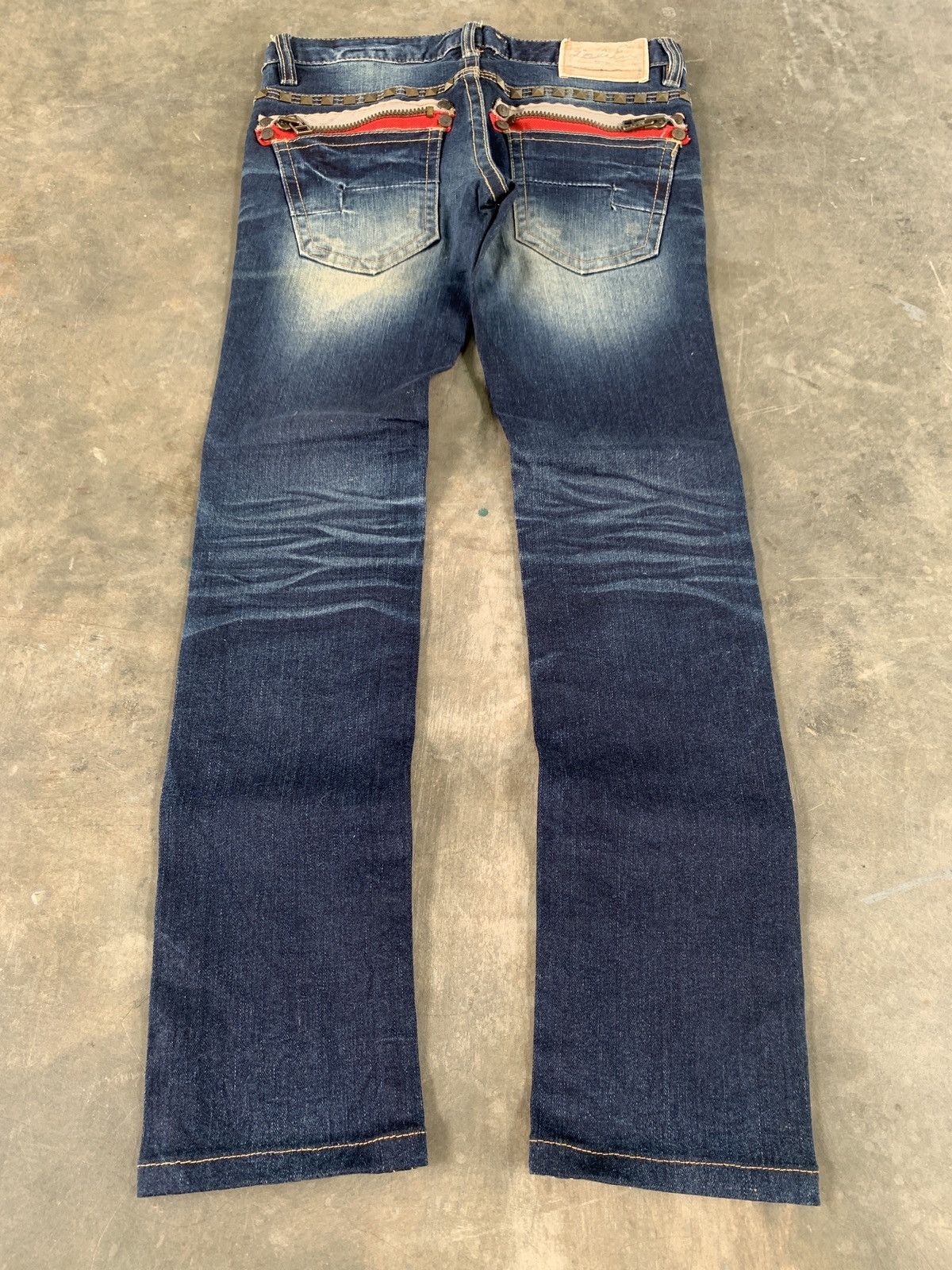 Japanese Brand Lolita whiskered fade skinny jeans vkei style Size 30" / US 8 / IT 44 - 4 Thumbnail