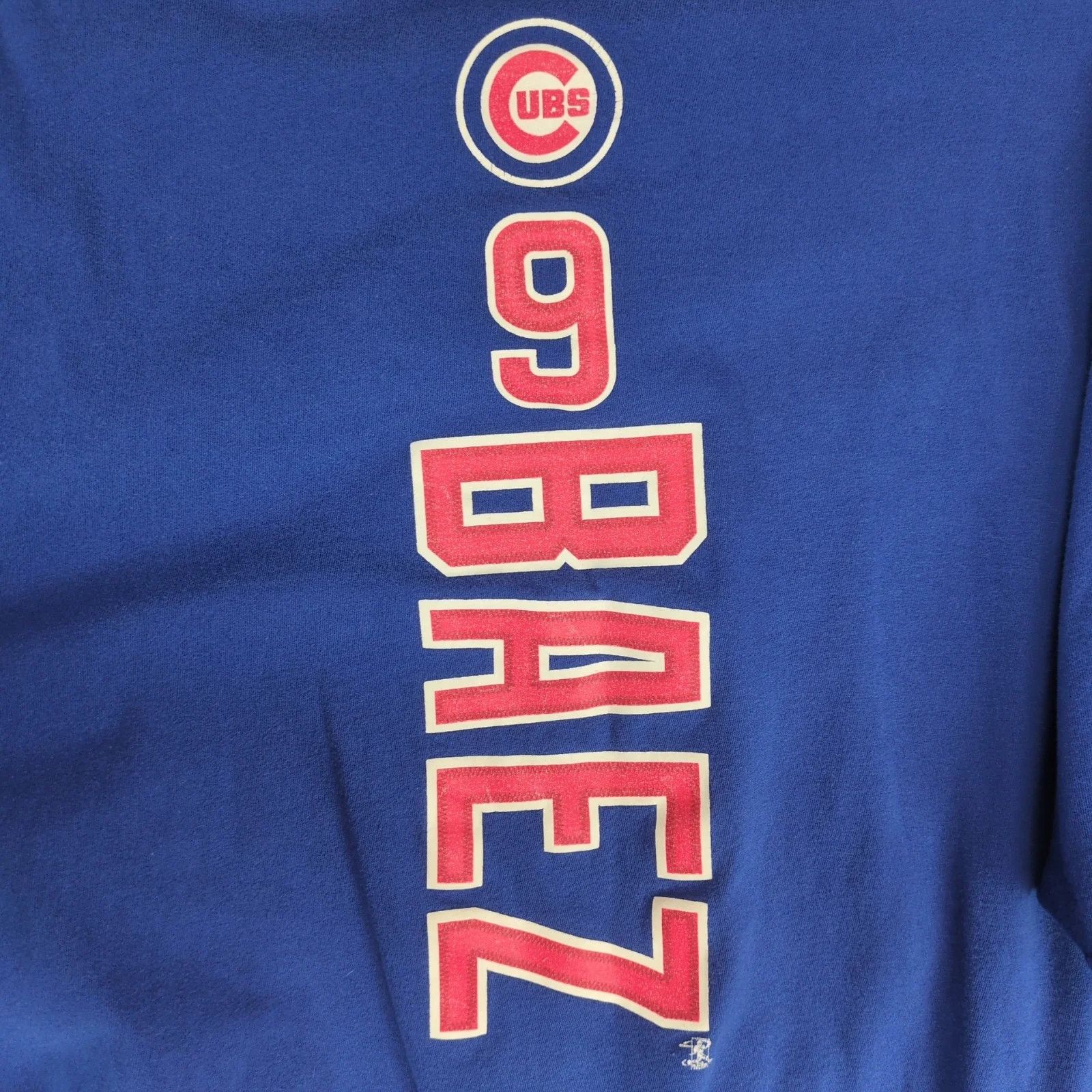 MLB MLB Chicago Cubs Men's L Graphic T-Shirt #9 Baez Bear Logo Size US L / EU 52-54 / 3 - 8 Thumbnail