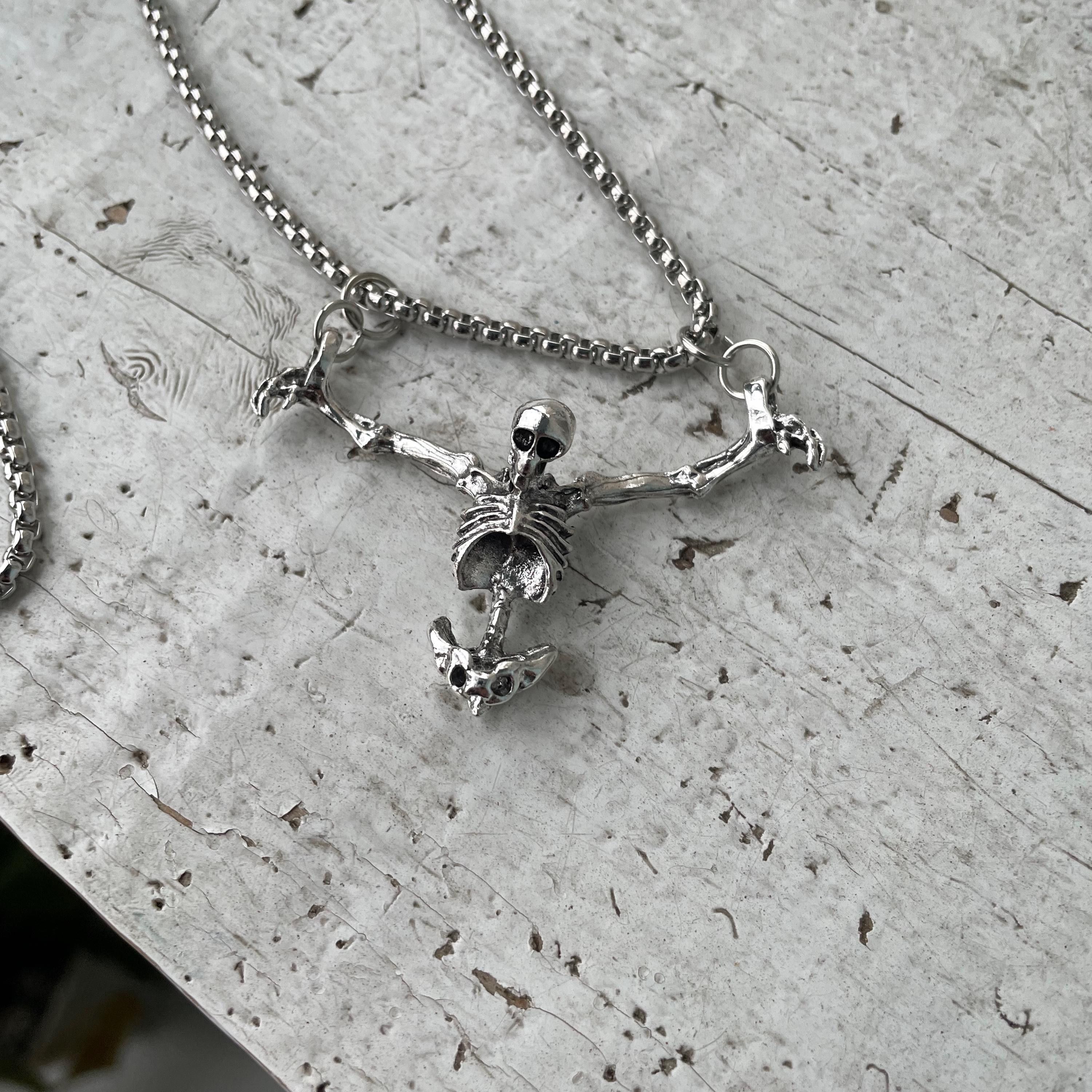 Other Gothic Skeleton Pants Chain Grunge Punk Wallet Chain y2k alt Size ONE SIZE - 4 Thumbnail