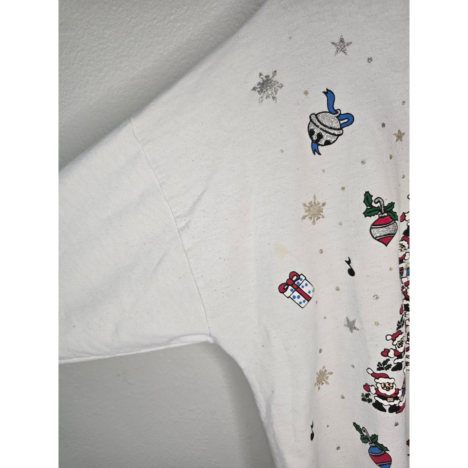 Vintage Vintage Christmas Sweatshirt XL Santa Christmas Tree 90s Size US XL / EU 56 / 4 - 3 Thumbnail