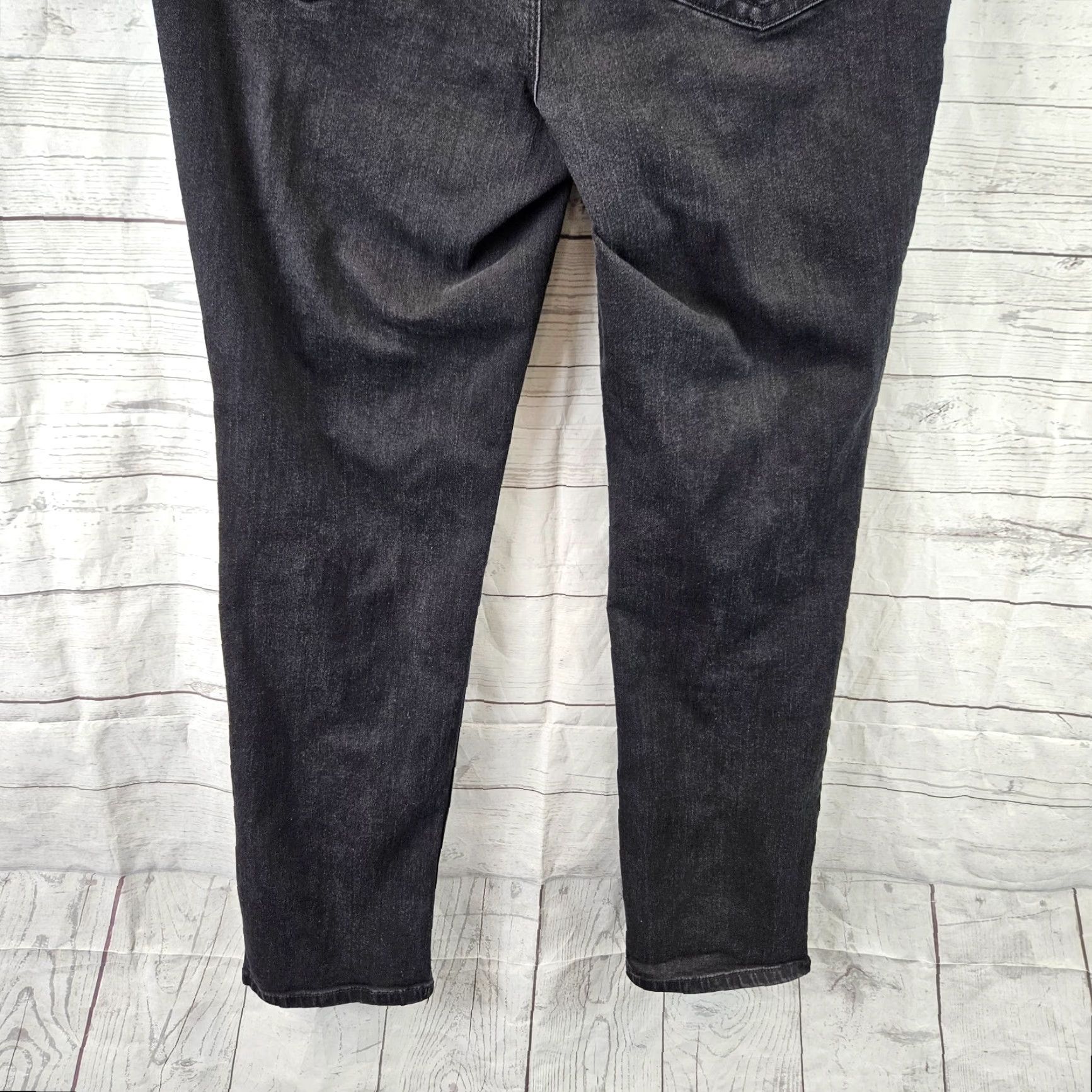 Vintage Chico's So Slimming Womens Jeans Size 12 Black Mid Rise Cotton Blend Skinny Tight Denim Pants Size 34" / US 12 / IT 48 - 5 Thumbnail