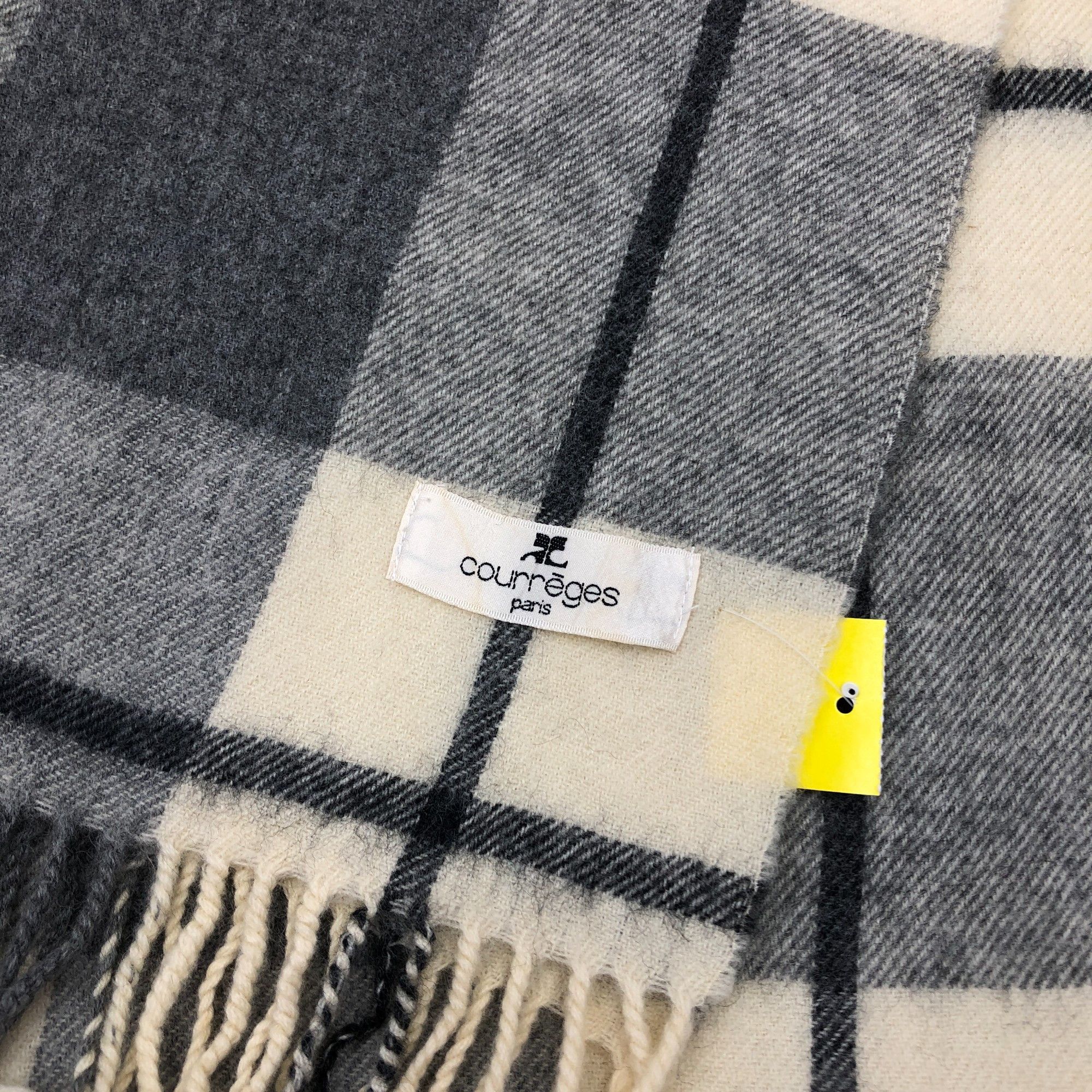 Courreges Vintage Courreges Scarf Muffler Wool Cashmere Scarves Size ONE SIZE - 4 Thumbnail