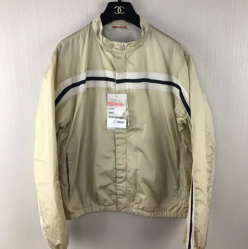 Prada Prada Lightweight Nylon Jacket in Soft Yellow Size US XL / EU 56 / 4 - 1 Thumbnail