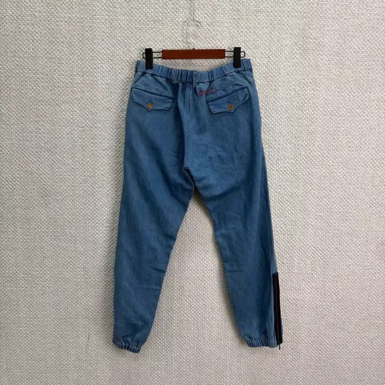 Gucci Gucci Blue logo trousers Size US 31 - 2 Thumbnail
