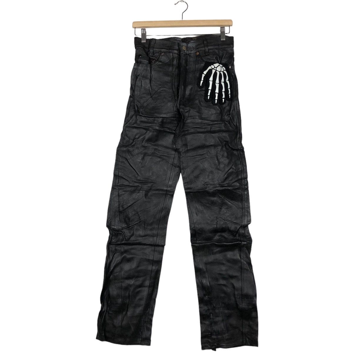 Genuine Leather 🔥Rare 90’s Genuine Leather Pants Racing Issey Miyake Japan Size US 28 / EU 44 - 2 Thumbnail