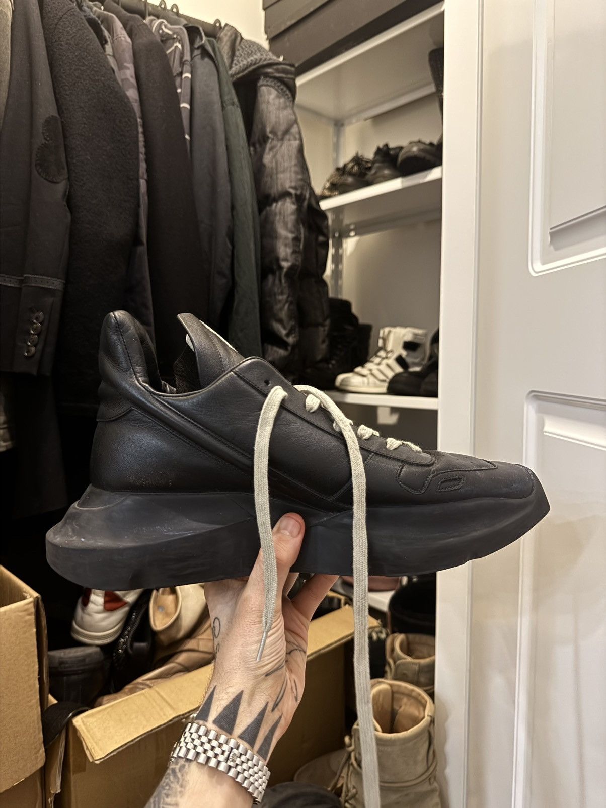 Rick Owens Rick Owens Geth runner Size US 11 / EU 44 - 6 Thumbnail