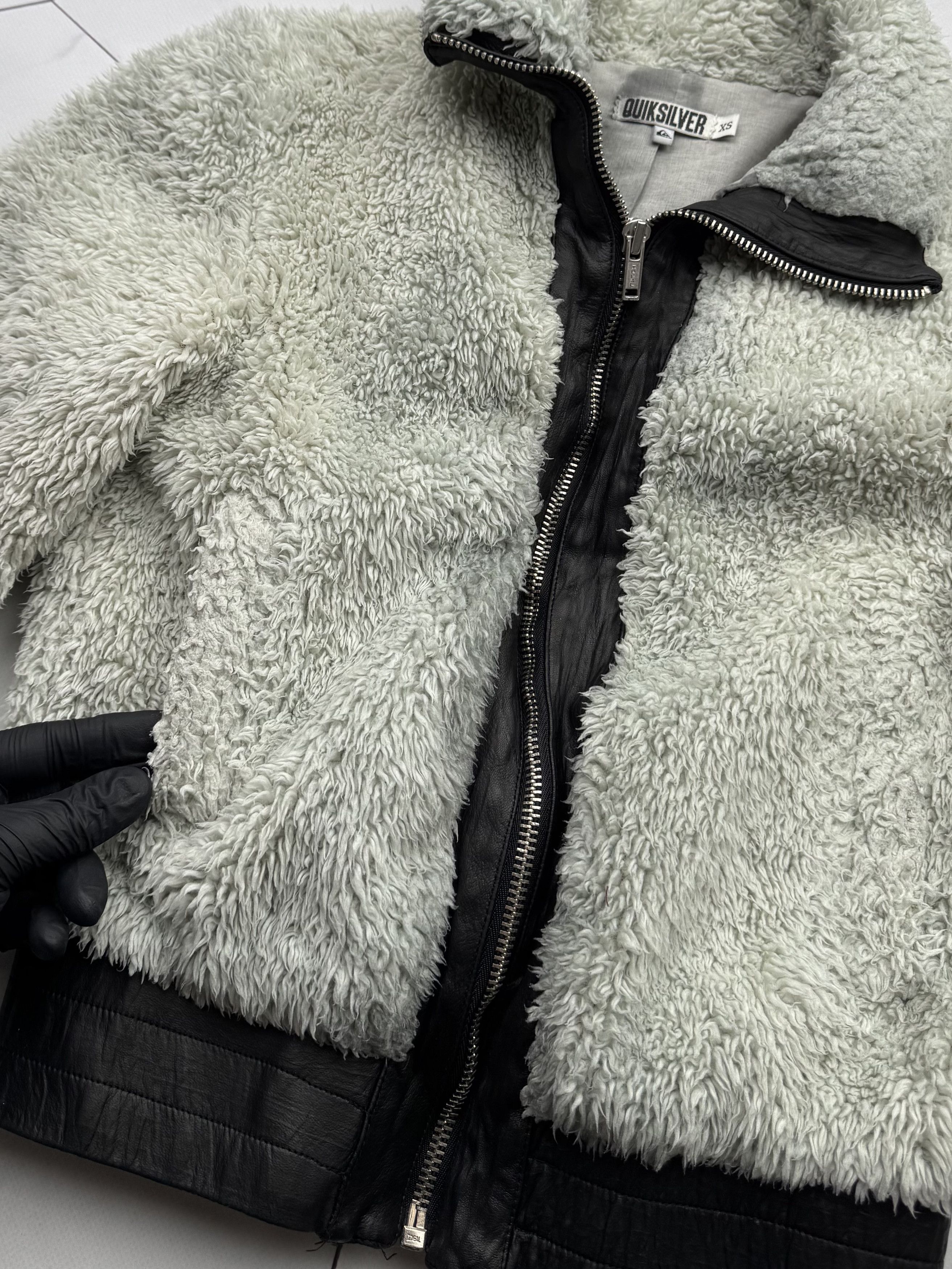 Quiksilver Quiksilver Faux Fur Jacket With Leather Details (B122)E2 Size XS / US 0-2 / IT 36-38 - 13 Thumbnail