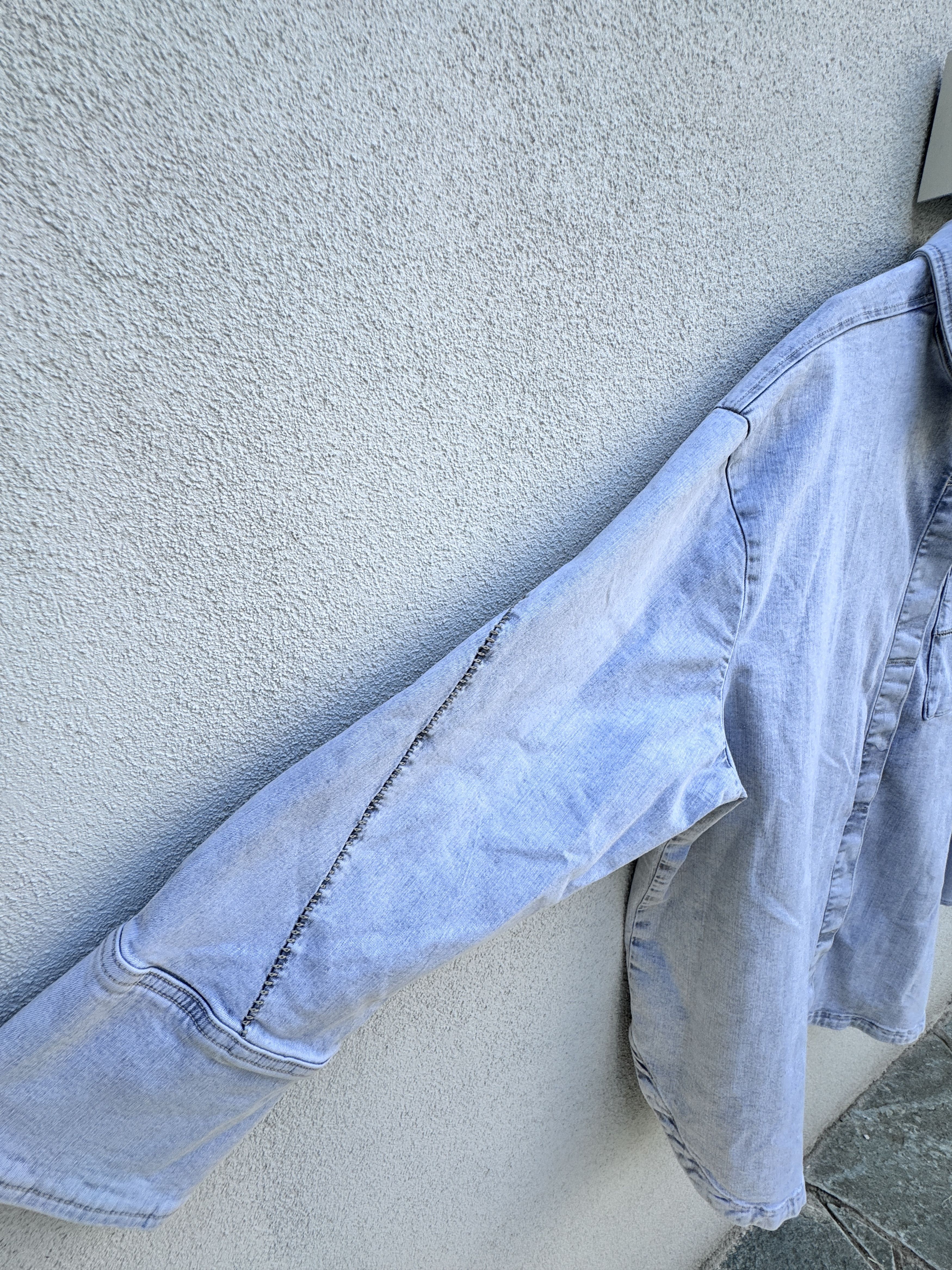 Thom Krom THOM KROM Unisex Oversized Blue Jeans Shirt Size M to XL Size US M / EU 48-50 / 2 - 8 Thumbnail