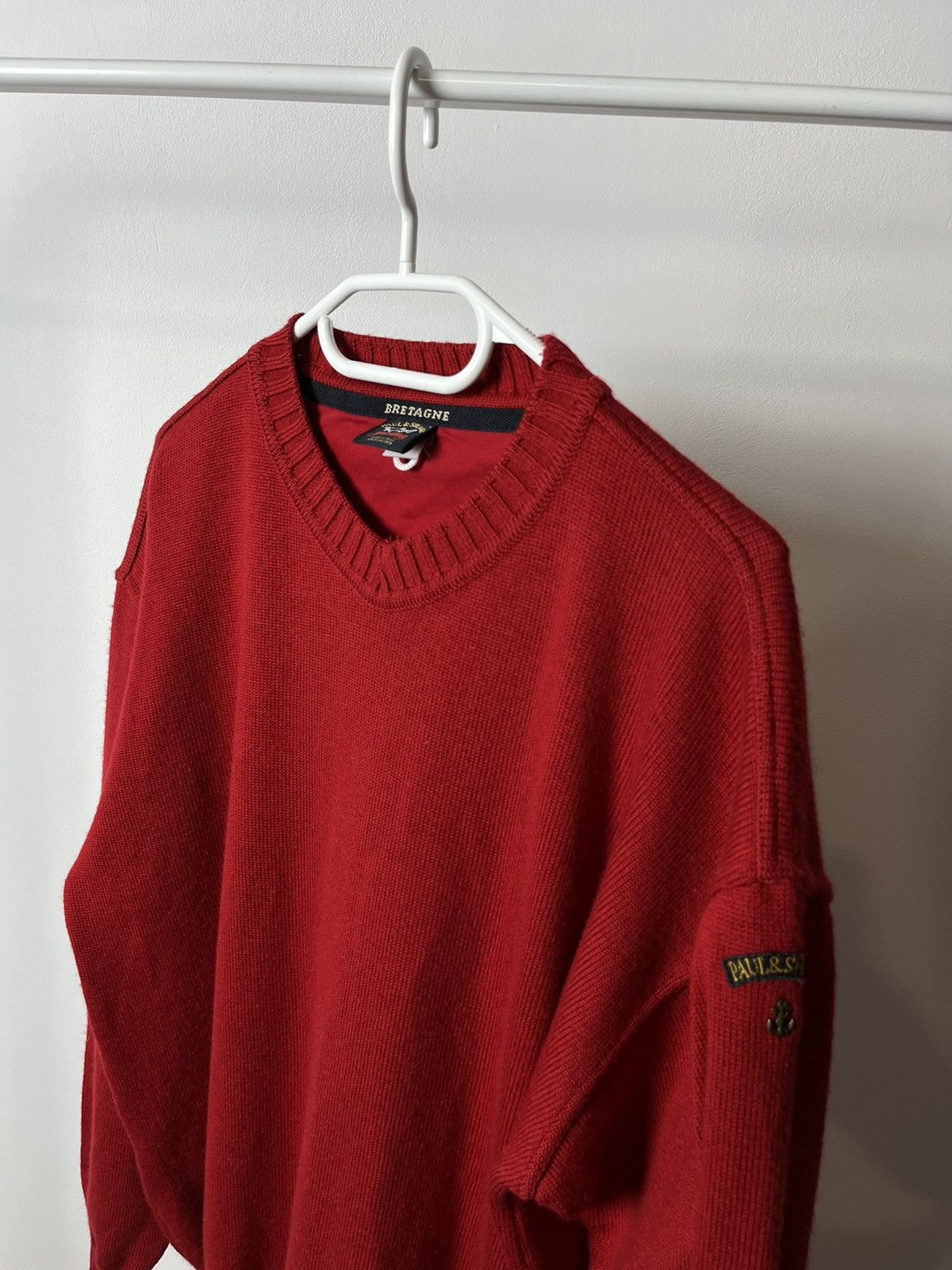 Paul & Shark × Vintage Vintage Paul Shark Heavy Knit Oversized Crew Neck Sweater Size US L / EU 52-54 / 3 - 7 Thumbnail