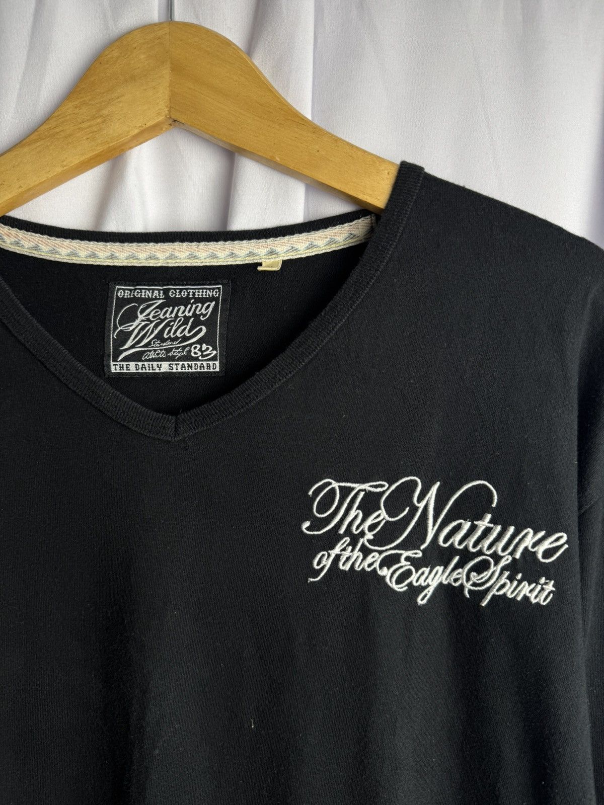 If Six Was Nine × Japanese Brand × Le Grande Bleu (L.G.B.) Japanese Poem Eagle Long Sleeve Size US XL / EU 56 / 4 - 4 Thumbnail
