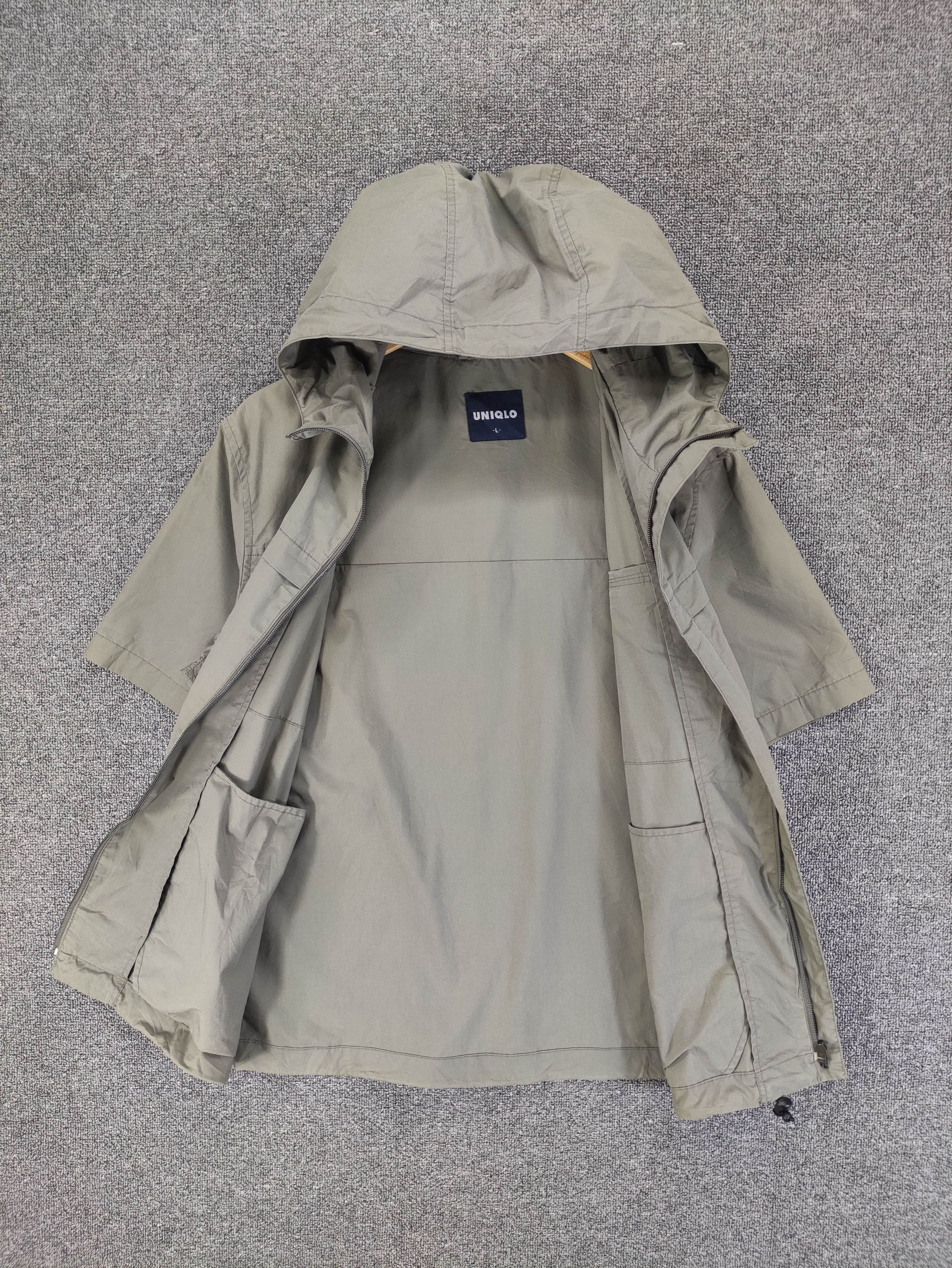 Uniqlo Vintage 90s Uniqlo Hoodie Short Sleeve Jacket Zipper Size US M / EU 48-50 / 2 - 4 Thumbnail