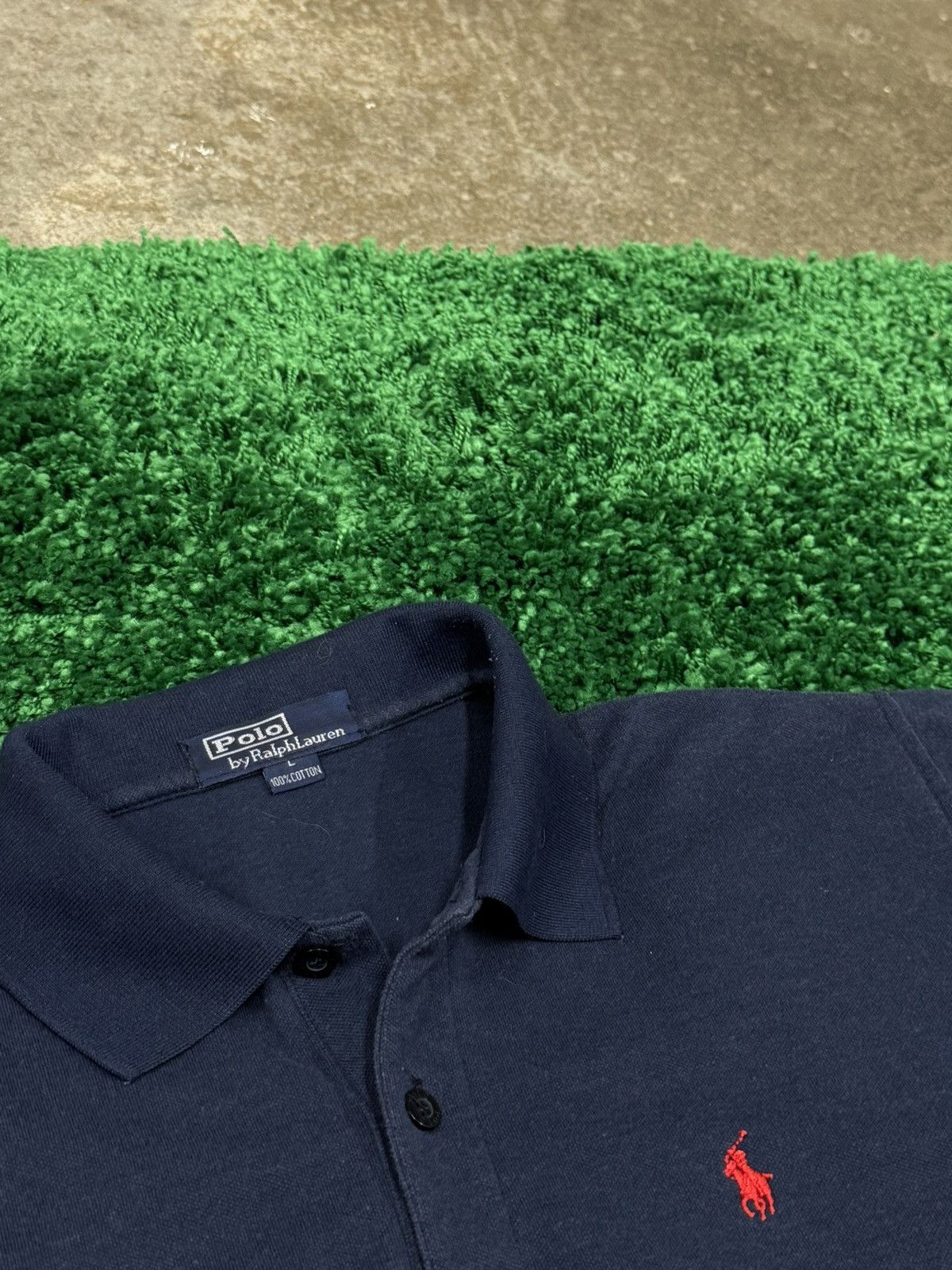 Polo Ralph Lauren Polo Ralph Lauren Classic Horse Logo Navy Red Shirt PRL Size US L / EU 52-54 / 3 - 3 Thumbnail