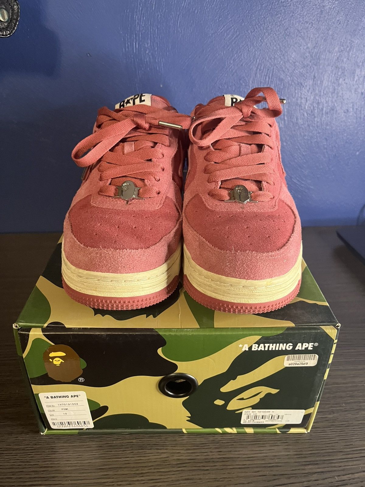 Bape Bapesta pink suede Size US 10 / EU 43 - 1 Thumbnail