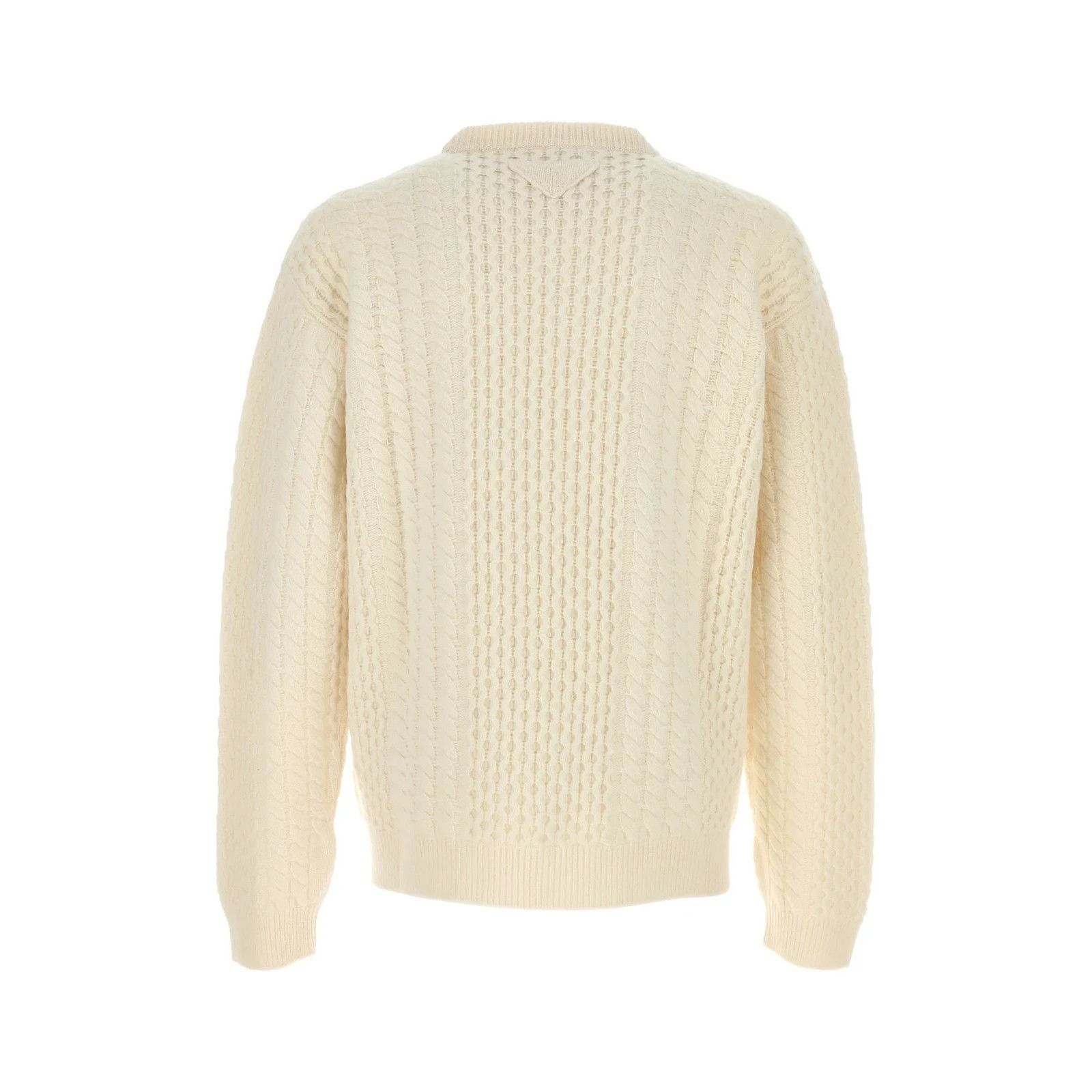 Prada PRADA White Wool Sweater New & Authentic (Men's size:52;) Size US L / EU 52-54 / 3 - 2 Thumbnail