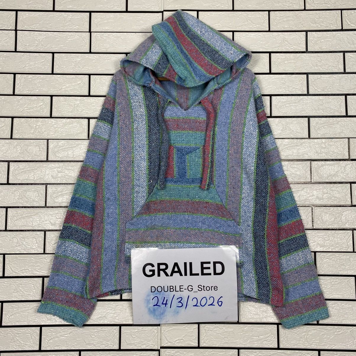 Japanese Brand Vintage Anorak Hoodie Wool Jacket Molina Striped Design Size US S / EU 44-46 / 1 - 1 Thumbnail