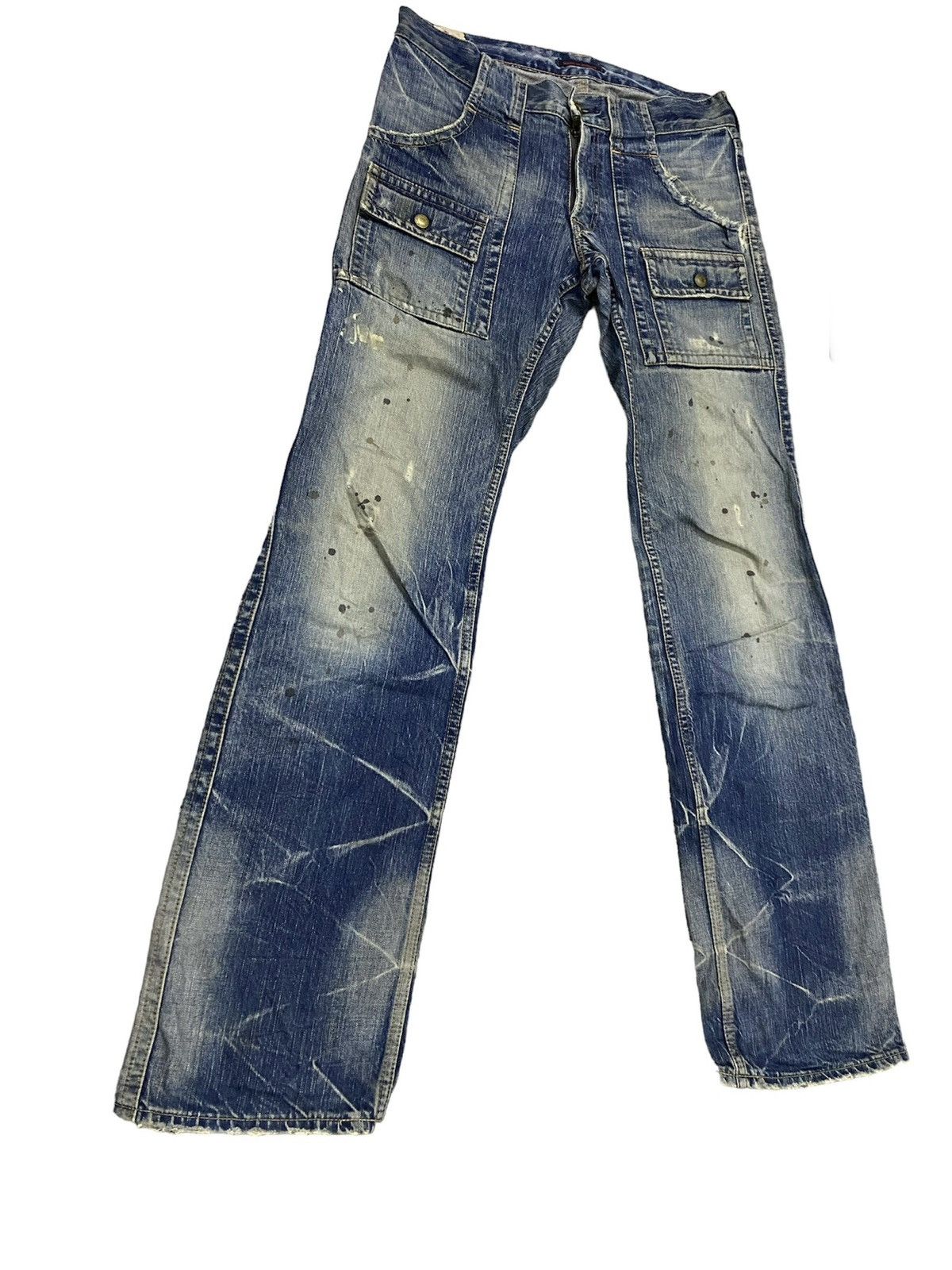 Blue Blue Japan BUSH PANTS DESIGN STRAIGHT TYPE DISTRESS STYLE BY BLUE WAY Size US 32 / EU 48 - 3 Thumbnail