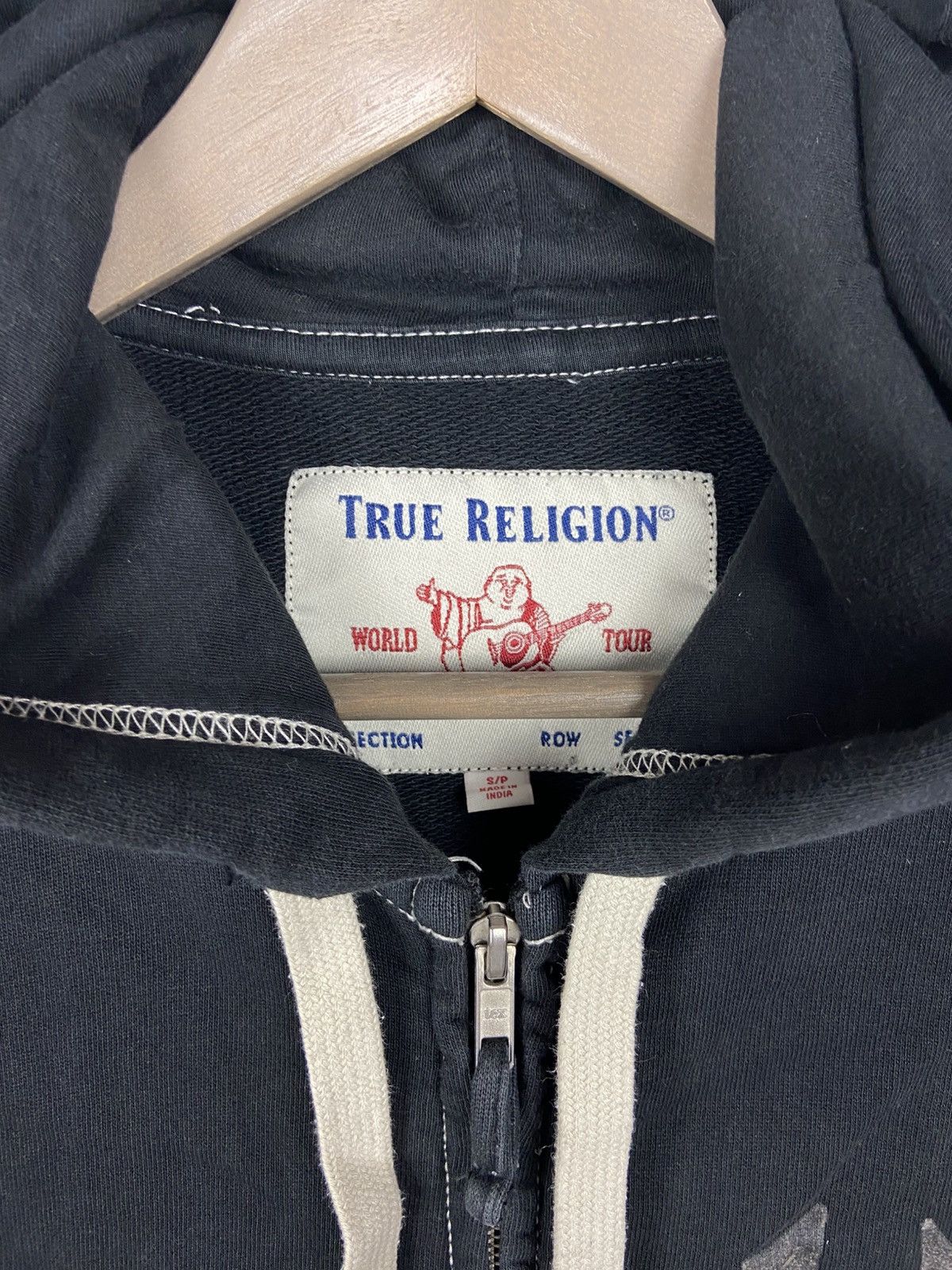 True Religion True Religion Black Zip Hoodie Hooded Y2k Buddha Big Logo Size US S / EU 44-46 / 1 - 9 Thumbnail
