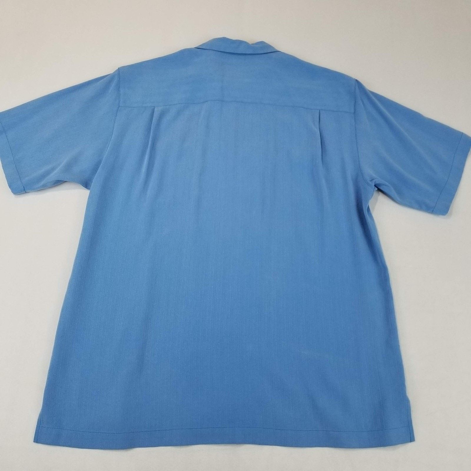 Tommy Bahama TOMMY BAHAMA Shirt Mens Large Silk Twill Loop Collar Camp Size US L / EU 52-54 / 3 - 3 Thumbnail