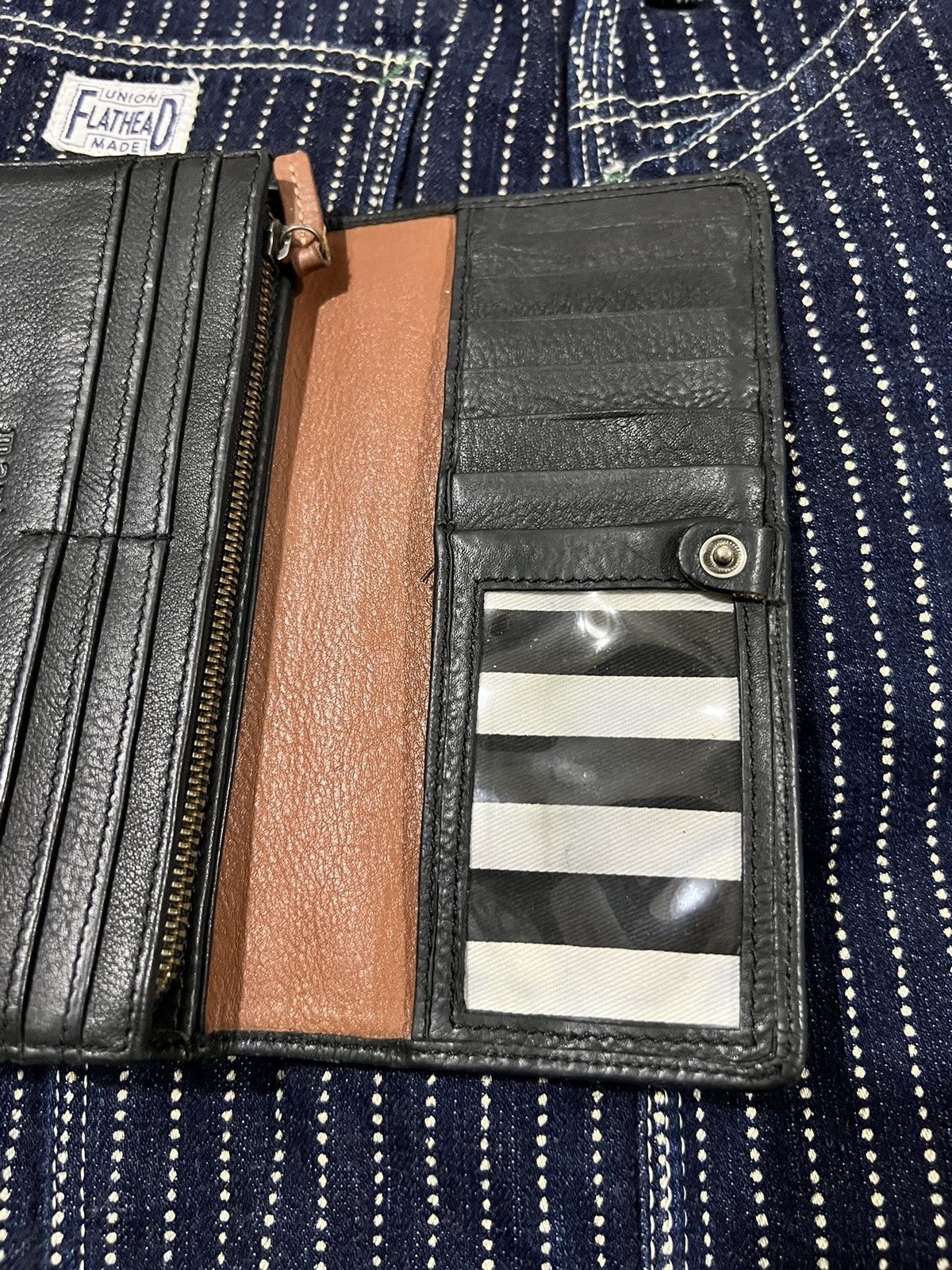Comme des Garcons Marimekko Helina Genuine Leather Bifold Long Wallet Unisex Size ONE SIZE - 14 Thumbnail