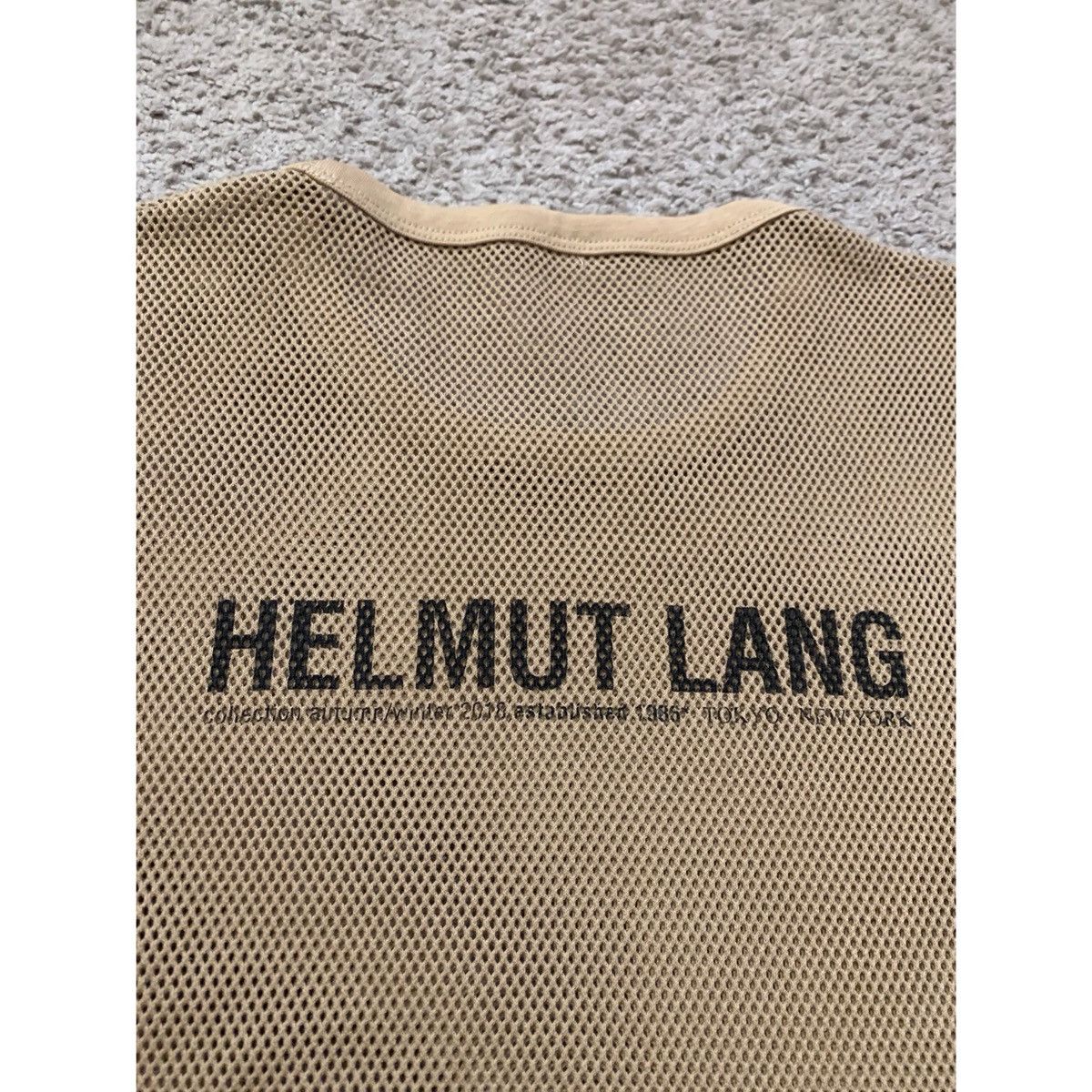 Helmut Lang HELMUT LANG BROWN LOGO MESH TOP Size US M / EU 48-50 / 2 - 7 Thumbnail