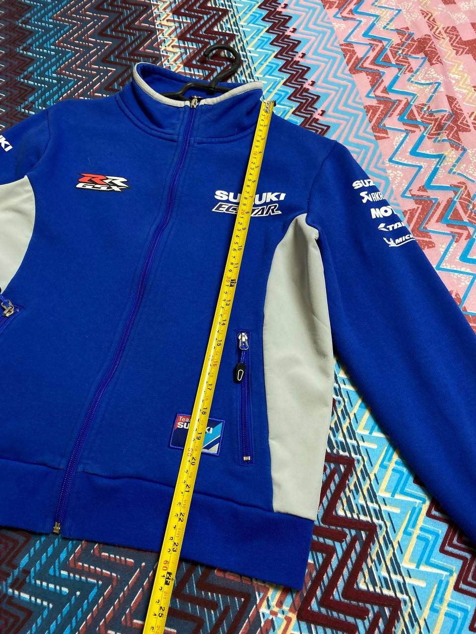 Vintage vintage Sweatshirt hoodie zip SUZUKI MOTO RACING sportwear Size US M / EU 48-50 / 2 - 15 Thumbnail