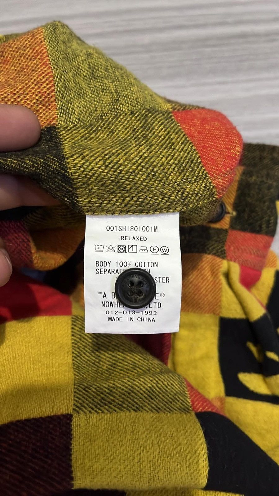 Bape Bape Patched Block Check Button Up Shirt Size US XL / EU 56 / 4 - 5 Thumbnail