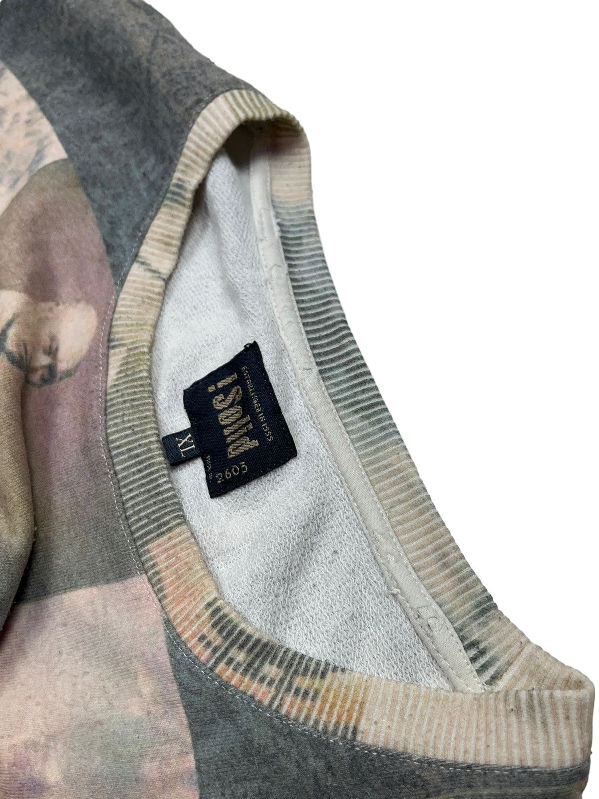 Japanese Brand Vintage !Solid Japanese Style Sweatshirt All Over Print Size US XL / EU 56 / 4 - 6 Thumbnail
