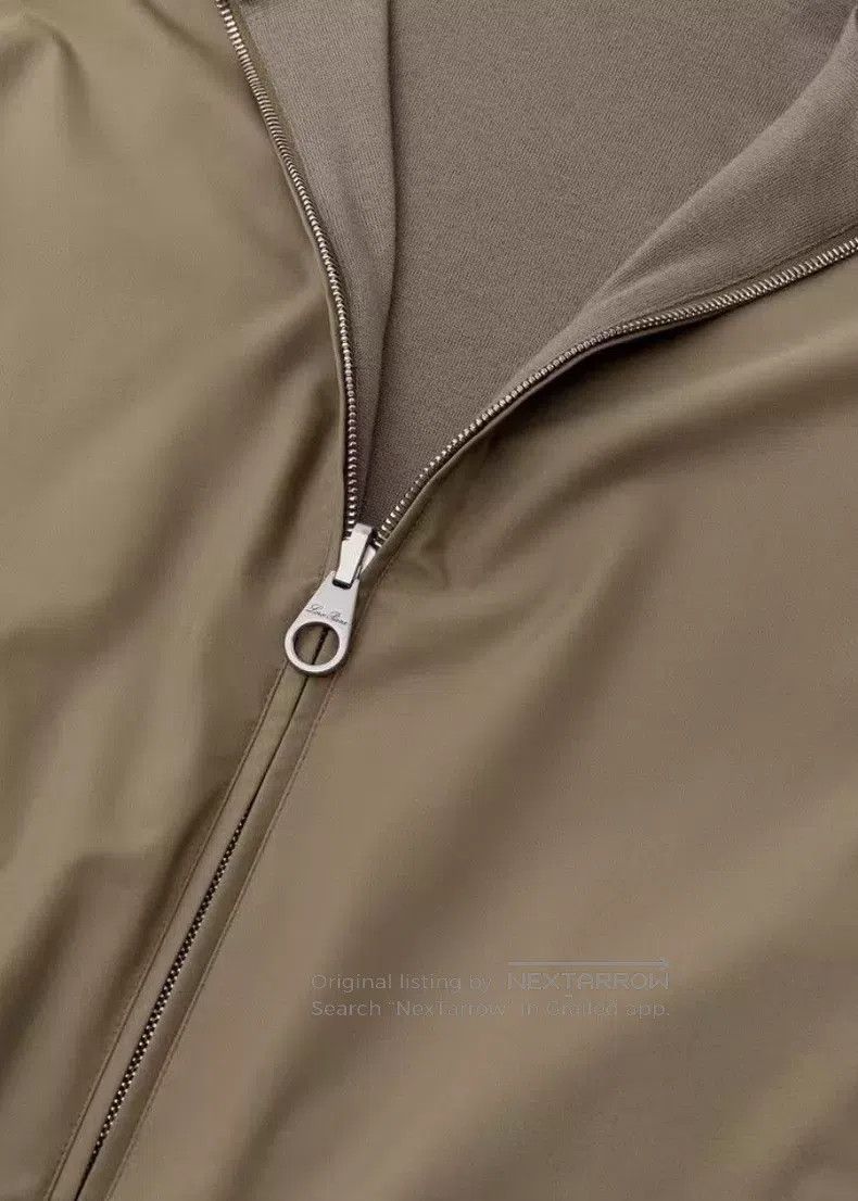 Loro Piana Loro Piana Classic Bomber Jacket, Two-Way Wear, Mink Brown Size US M / EU 48-50 / 2 - 5 Thumbnail