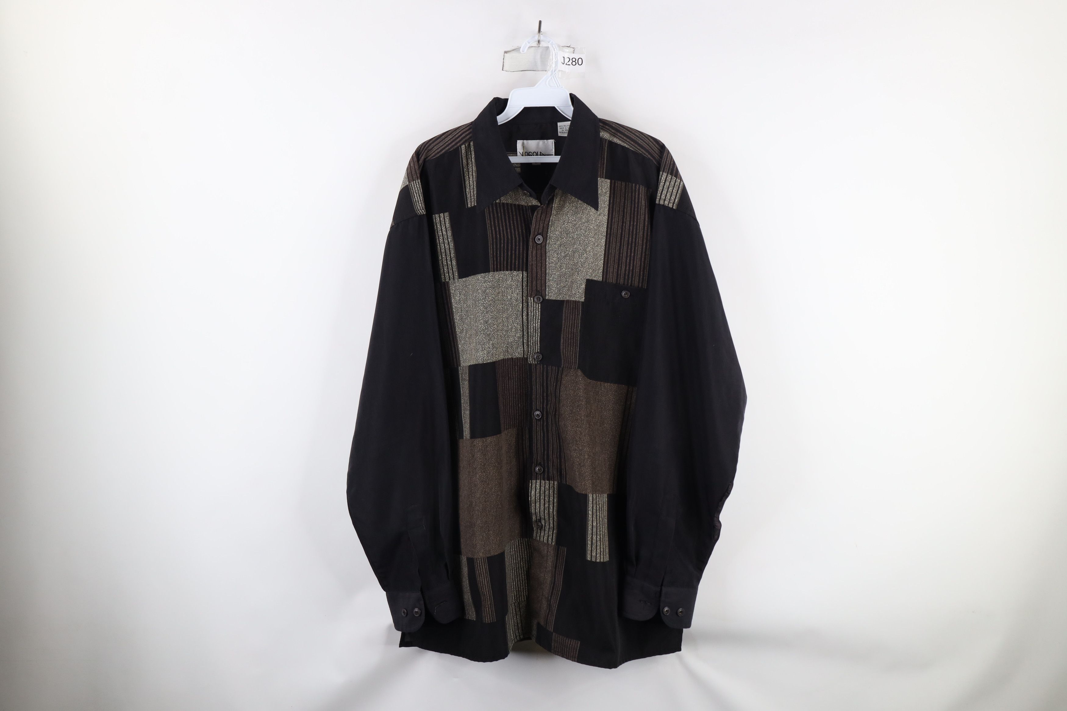 Vintage Vintage 90s Streetwear Disco Dance Collared Button Shirt Size US L / EU 52-54 / 3 - 1 Thumbnail