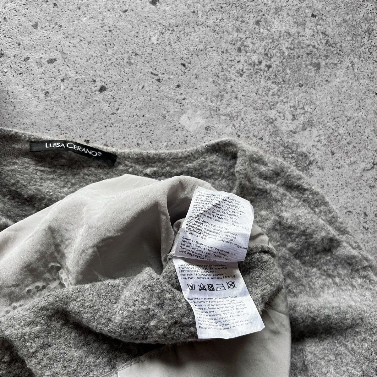 Luisa Cerano Luisa Cerano Womens Premium Gray Wool Jumper Sweater Size M / US 6-8 / IT 42-44 - 5 Thumbnail