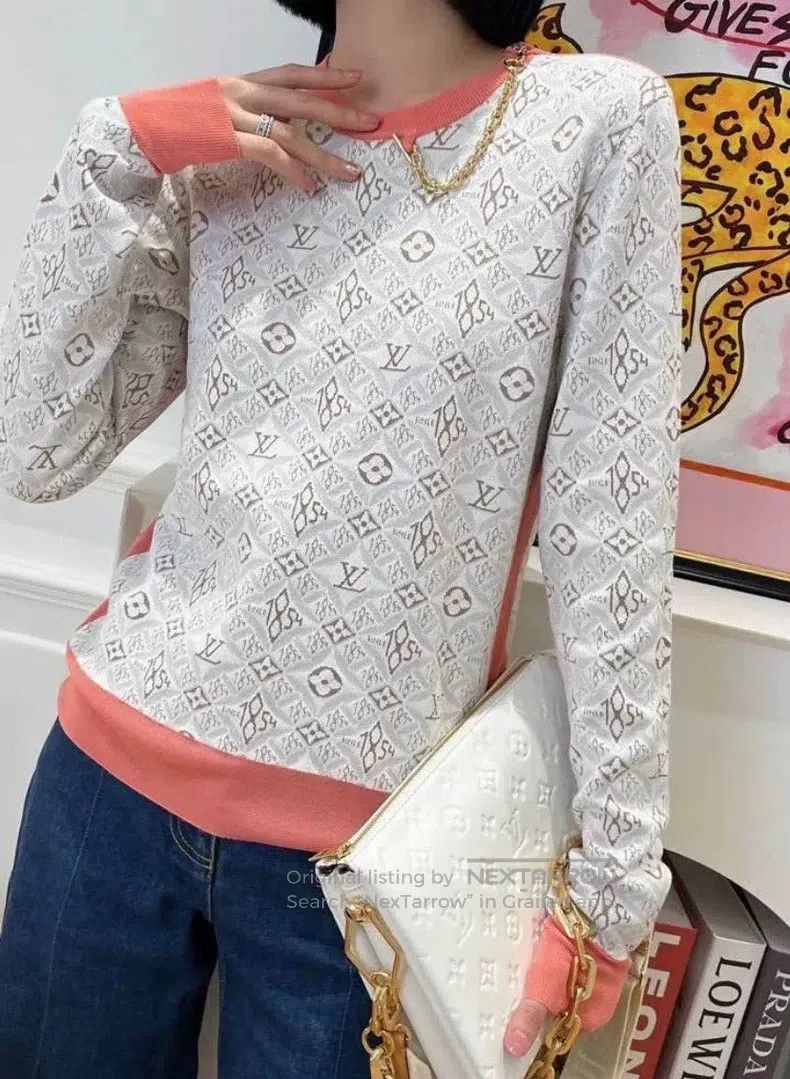 Louis Vuitton Louis Vuitton Grey full logo pullover sweatshirt Size XS / US 0-2 / IT 36-38 - 8 Thumbnail