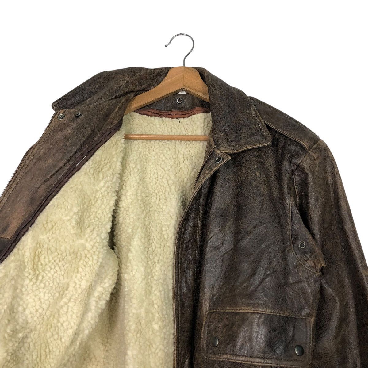 Japanese Brand 🔥VINTAGE LEATHER JACKET UNBRANDED JAPAN ISSEY MIYAKE Size US M / EU 48-50 / 2 - 14 Thumbnail