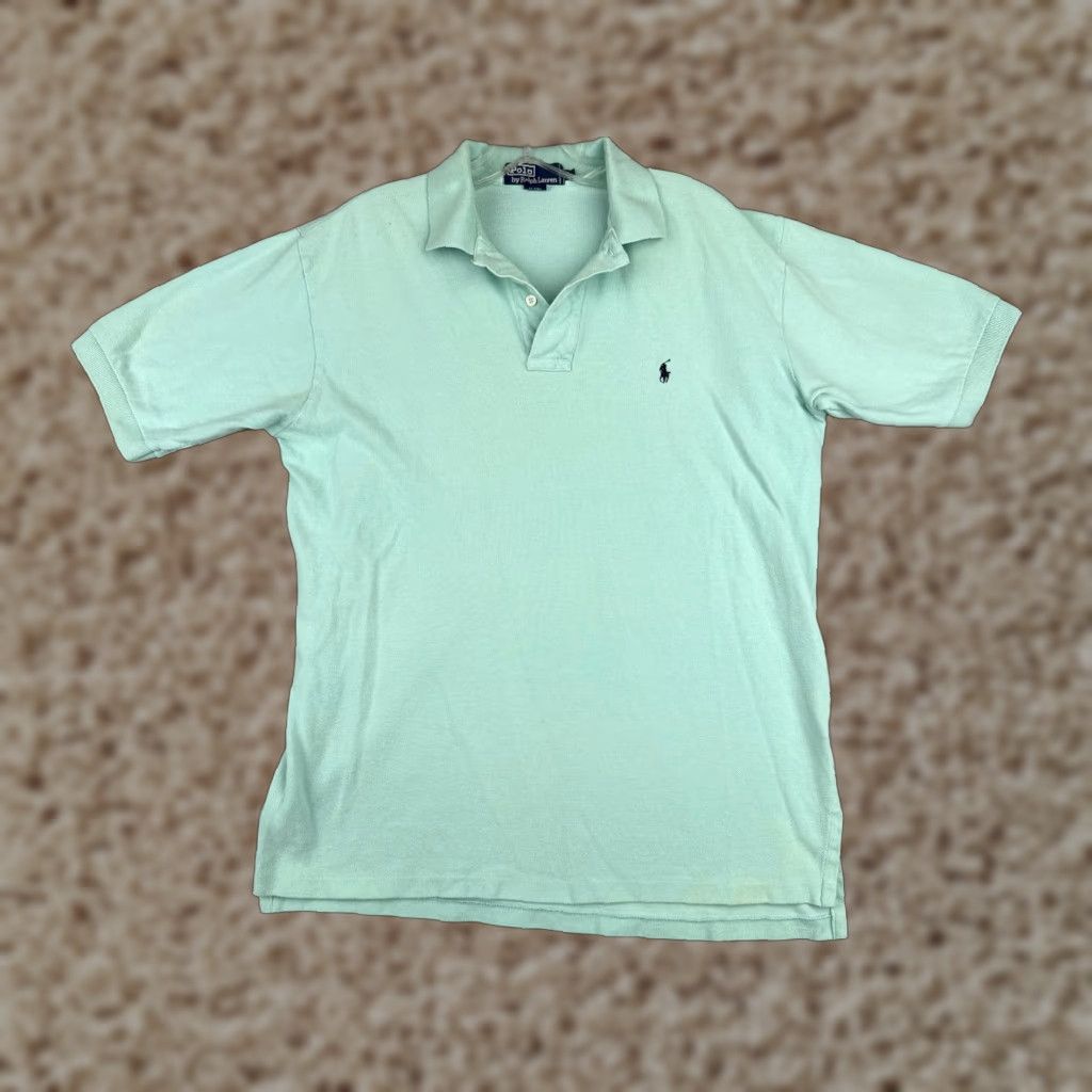 Ralph Lauren Ralph Lauren Polo Shirt Men Medium Blue 100% Cotton Short Sleeve Polo Shirt, Blue, 100% Cotton, Slim, Regular, Men, Polo, Polo Ralph Lauren Size US M / EU 48-50 / 2 - 1 Thumbnail