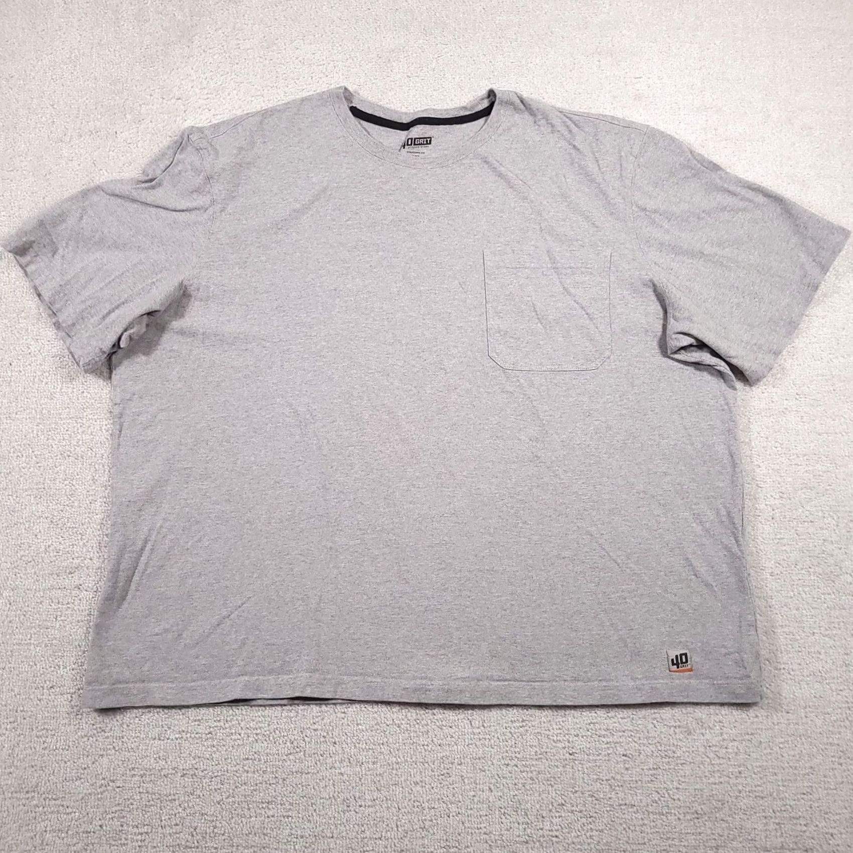 Vintage Duluth Trading Shirt Mens 3XL Gray 40 Grit Pocket Workwear Relaxed Short Sleeve Size US XXL / EU 58 / 5 - 2 Thumbnail