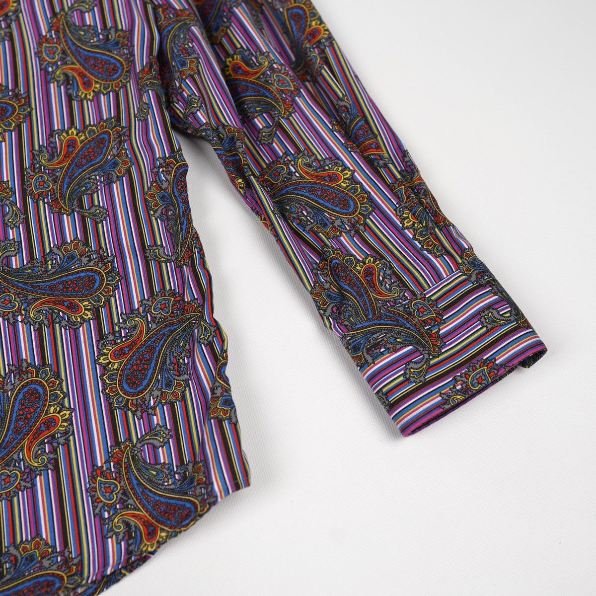 Eton Eton Shirt Purple Multicolor Printed Pattern Size US XL / EU 56 / 4 - 3 Thumbnail