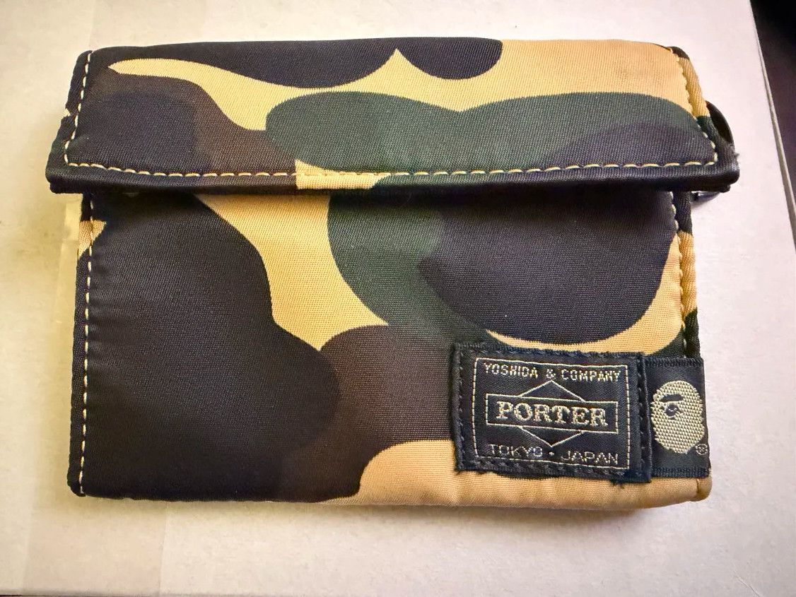 Bape x Porter Camo Wallet