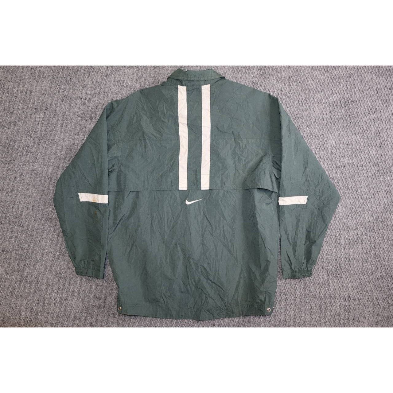 Nike Vintage 90s Nike Windbreaker Men’s M Half Zip Sage Green Size US M / EU 48-50 / 2 - 10 Thumbnail