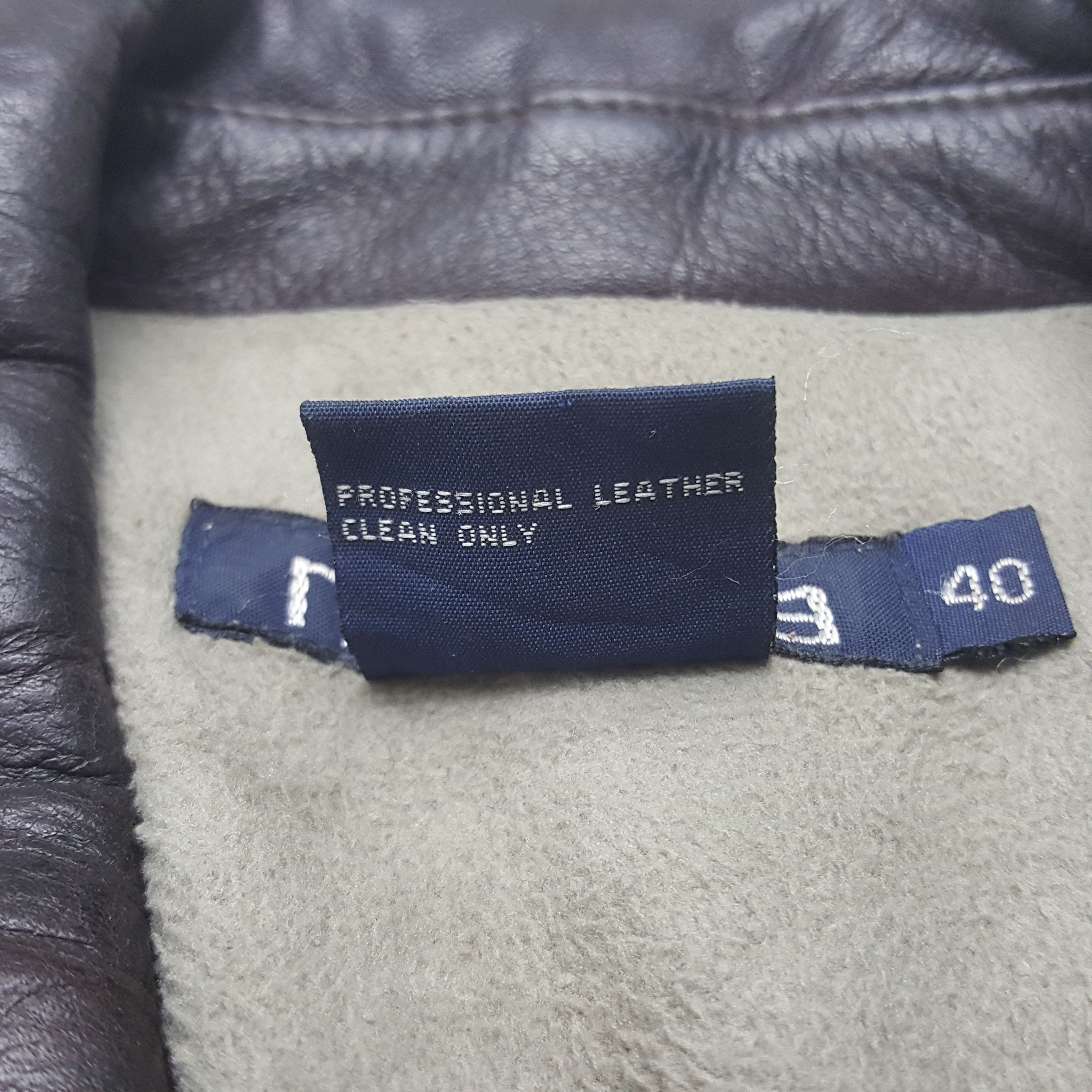 Nautica × Vintage Vintage Nautica Custom Skeleton Leather Jacket Size US S / EU 44-46 / 1 - 6 Thumbnail
