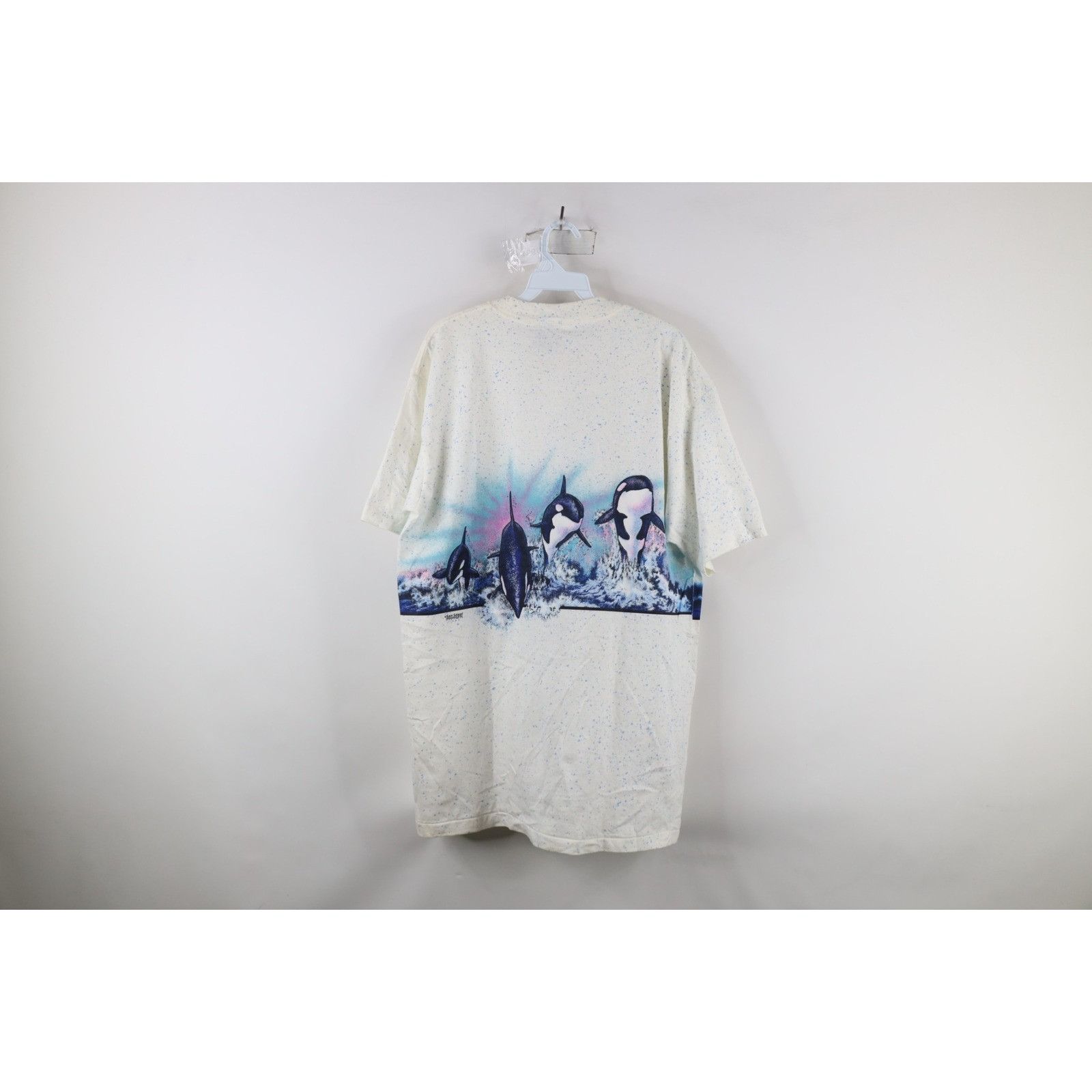 Vintage Deadstock Vintage 80s Sea World All Over Print T-Shirt Size US XL / EU 56 / 4 - 11 Thumbnail