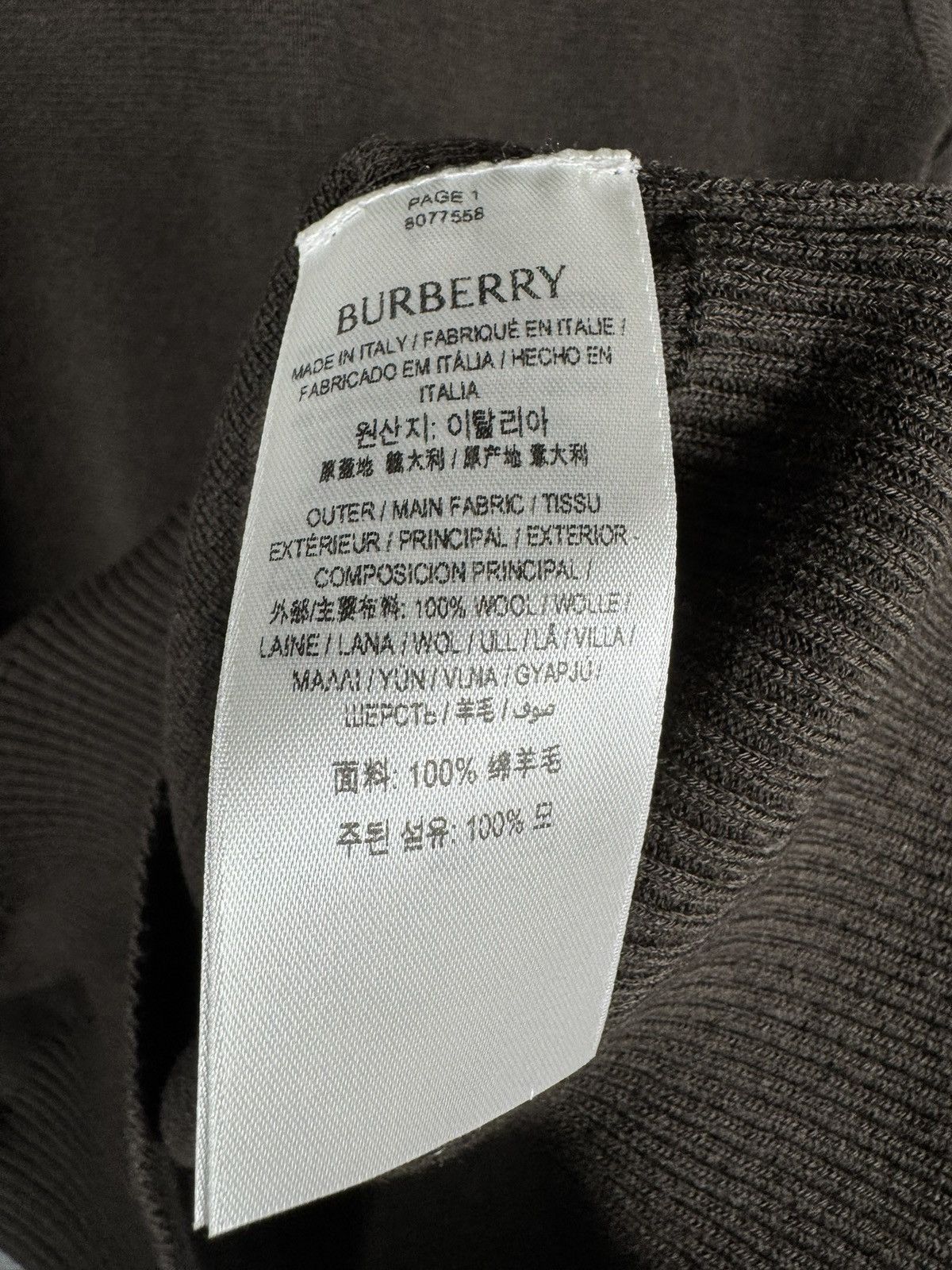 Burberry Burberry Daniel Lee Era Knight Blue Stitch Wool Sweater XS Size US XXS / EU 40 - 8 Thumbnail
