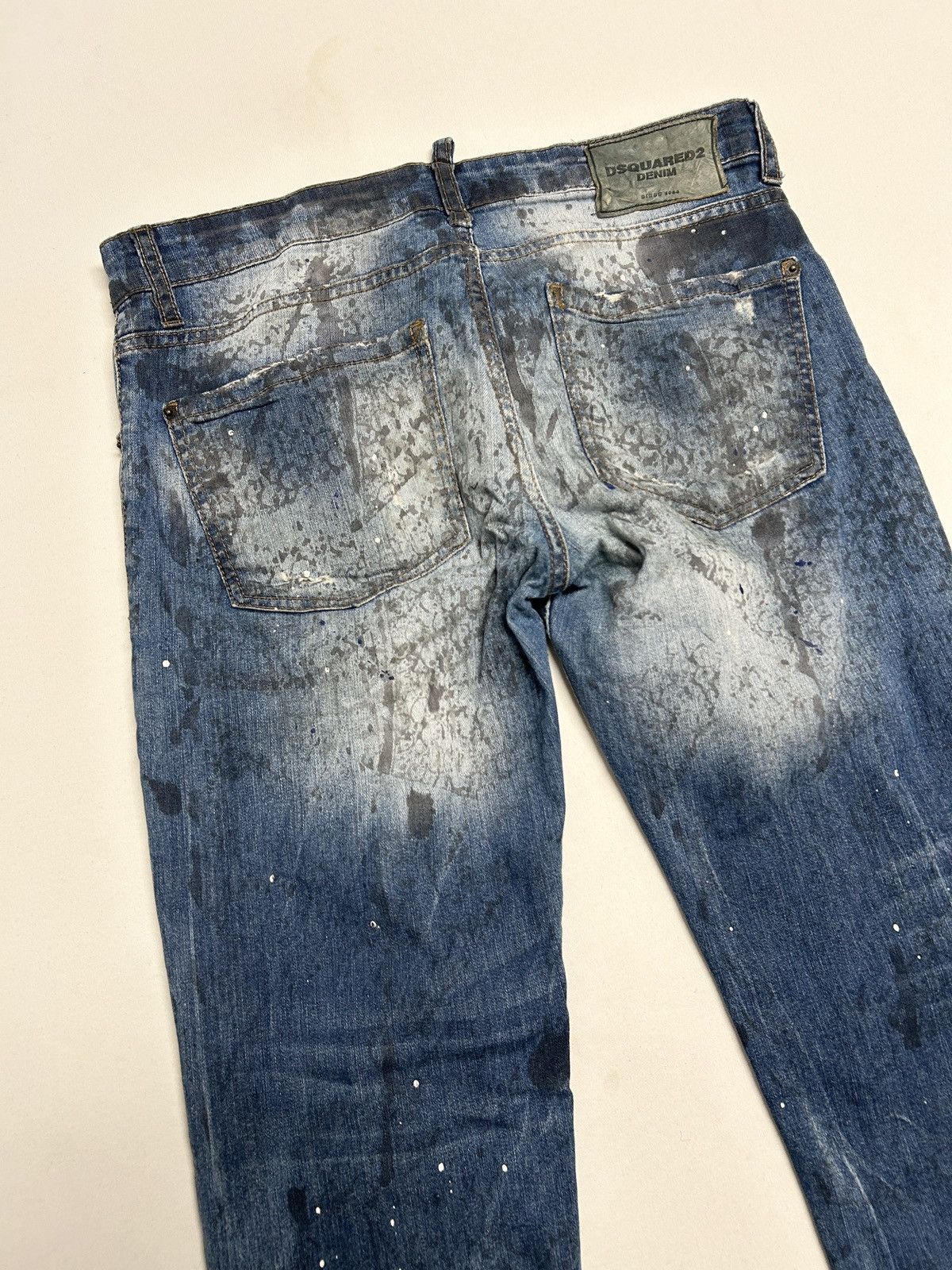 Dsquared2 FW2016 Paint Splatter Zip Denim Size US 31 - 10 Thumbnail