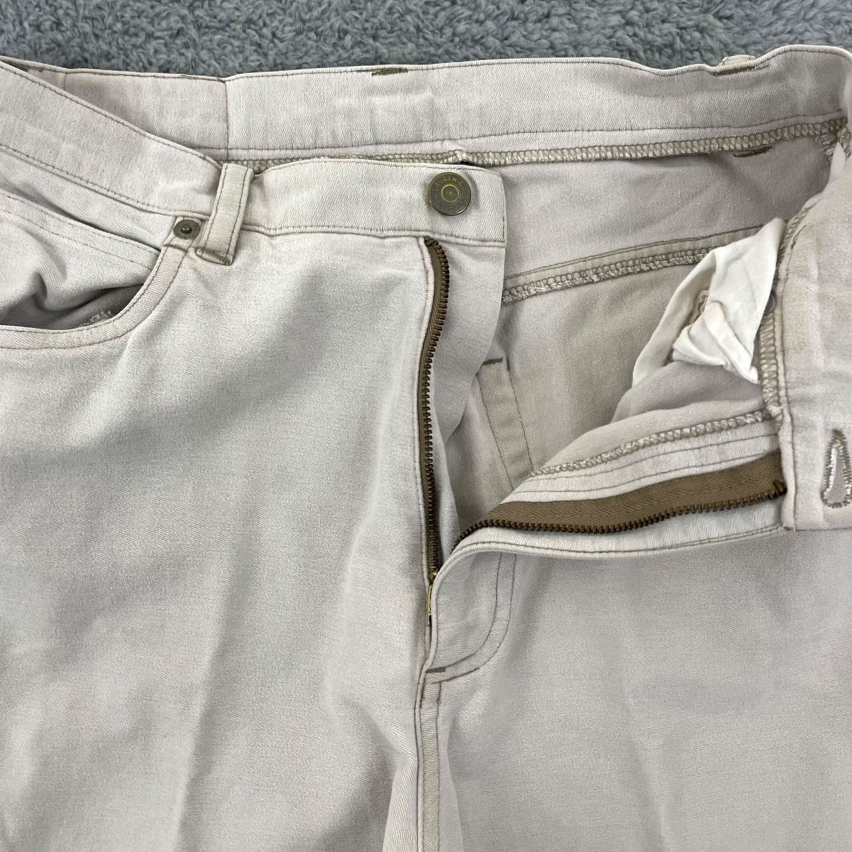 Ralph Lauren Ralph Lauren Jeans Womens 8P Straight Stretch Casual Zip Pocket Preppy 90s City Beige Cotton Denim 5-Pocket Regular May Include Logos */ Size 30" / US 8 / IT 44 - 4 Thumbnail