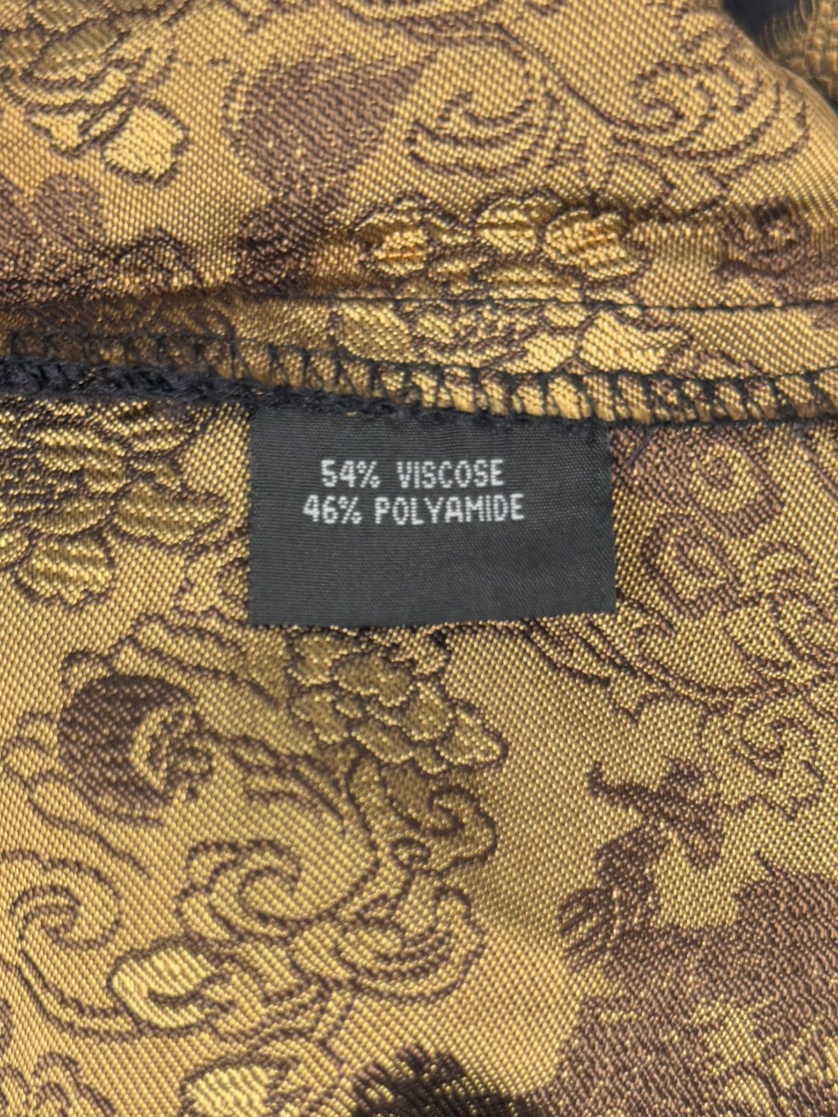 Vintage Y2K Vintage Etam Gold Dragon Jacquard Asian Cheongsam Top Size XS / US 0-2 / IT 36-38 - 8 Thumbnail