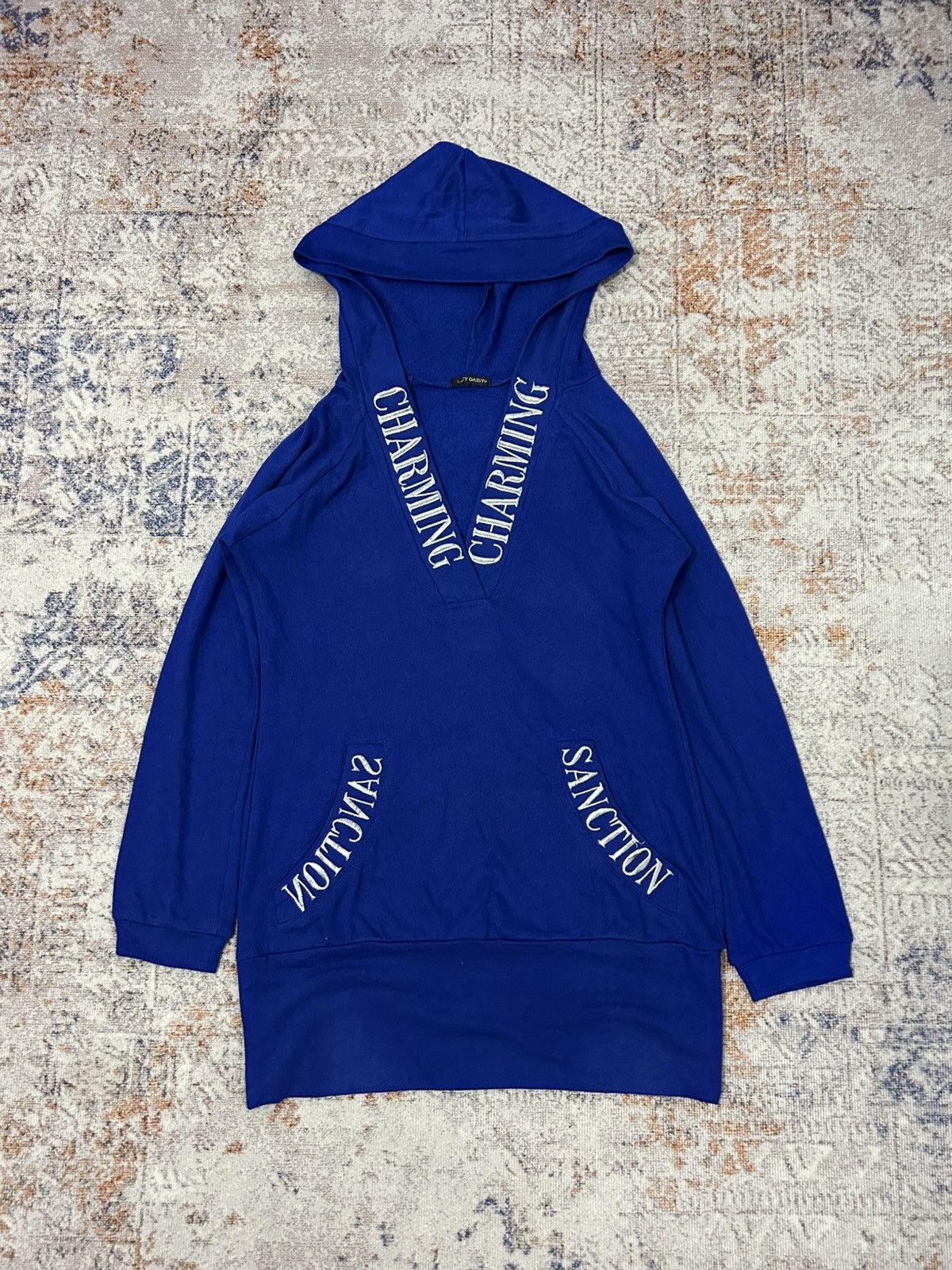 If Six Was Nine × Japanese Brand × Le Grande Bleu (L.G.B.) Lazy Daisy Croos Poem Hoodie Size US M / EU 48-50 / 2 - 2 Thumbnail