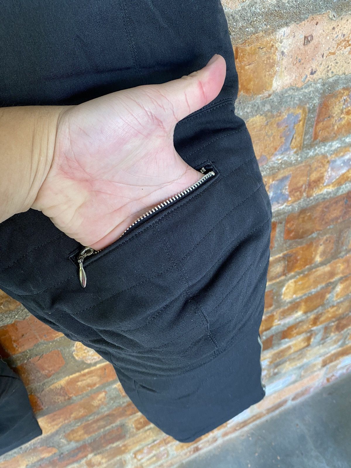 Jean Paul Gaultier AW03 JPG Homme Bondage padded Zipper rider pants Size US 34 / EU 50 - 9 Thumbnail